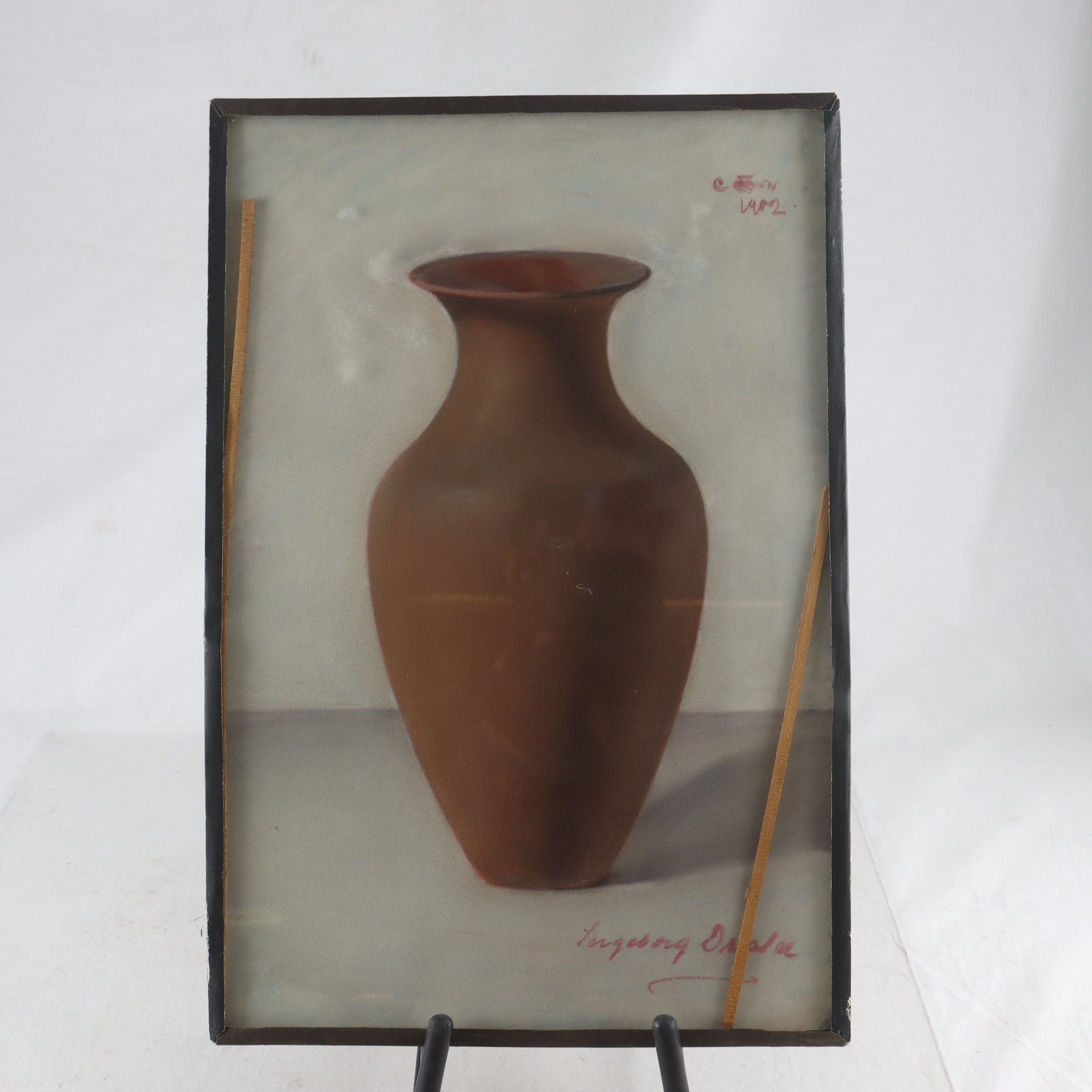 Inramad målning, Ingeborg Drake, (1884-1952), sign, 1902. Endast avhämtning.