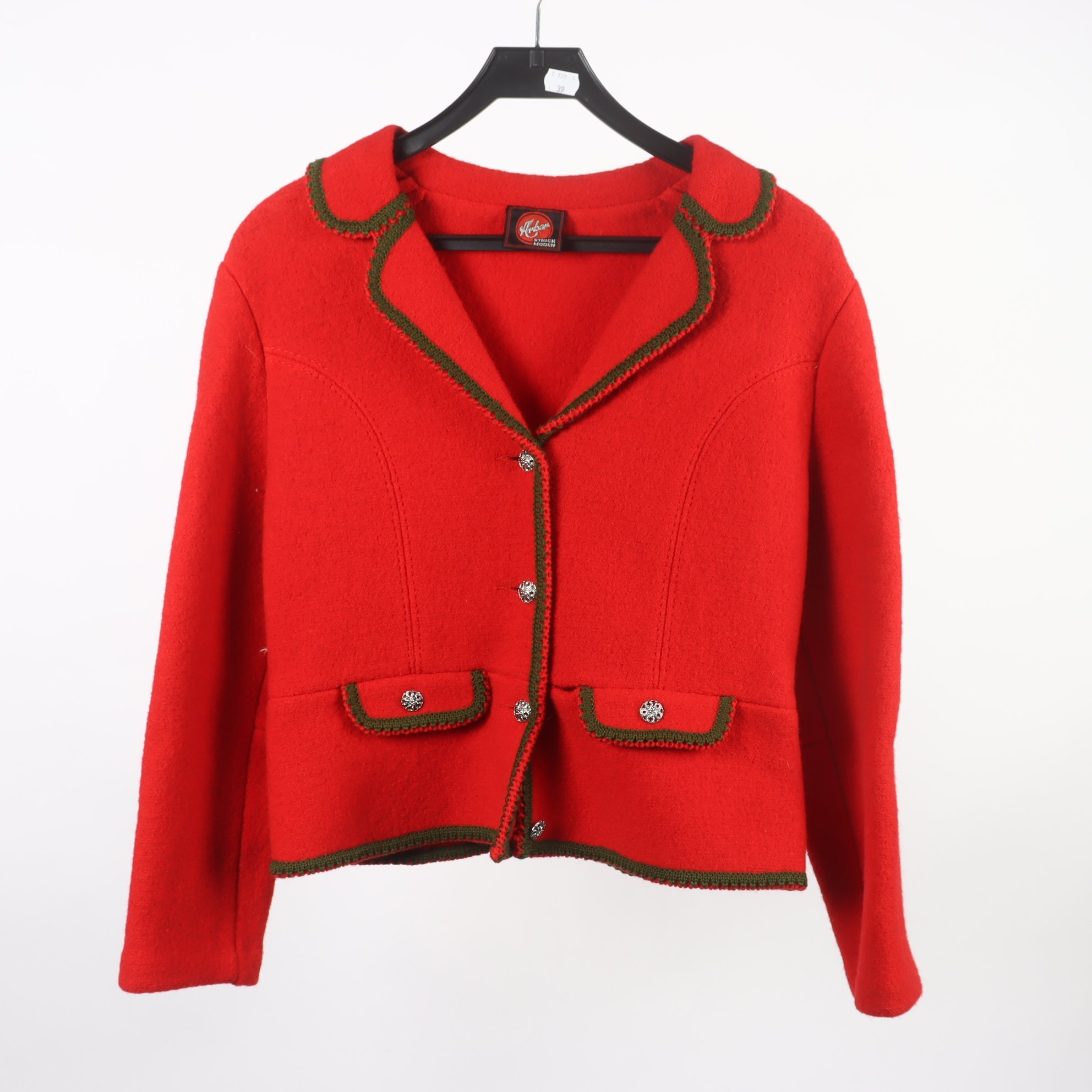 Kavaj, Arber Strick Moden, röd, stl. 40