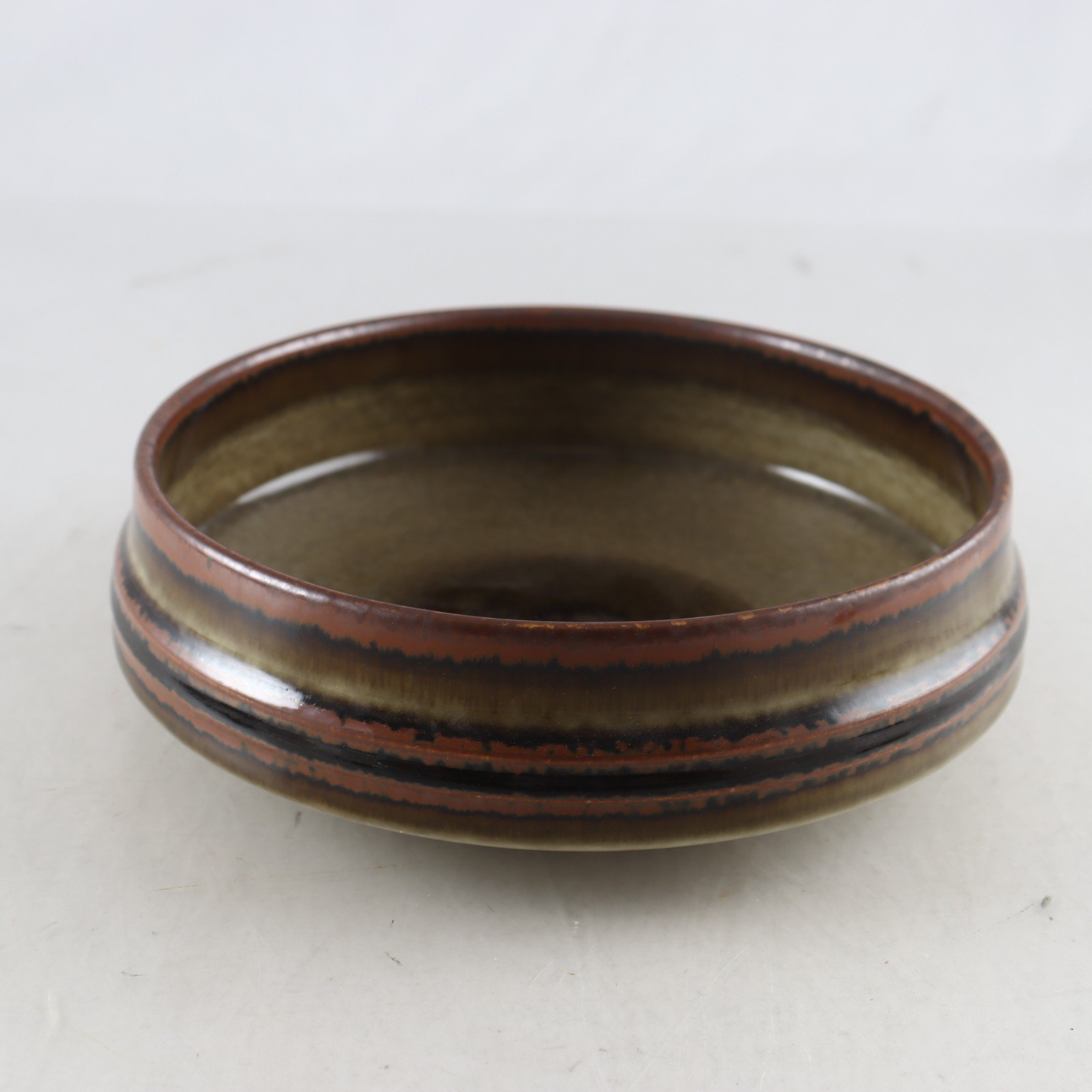 Skål, stengods, Olle Alberius, Rörstrand, signerad