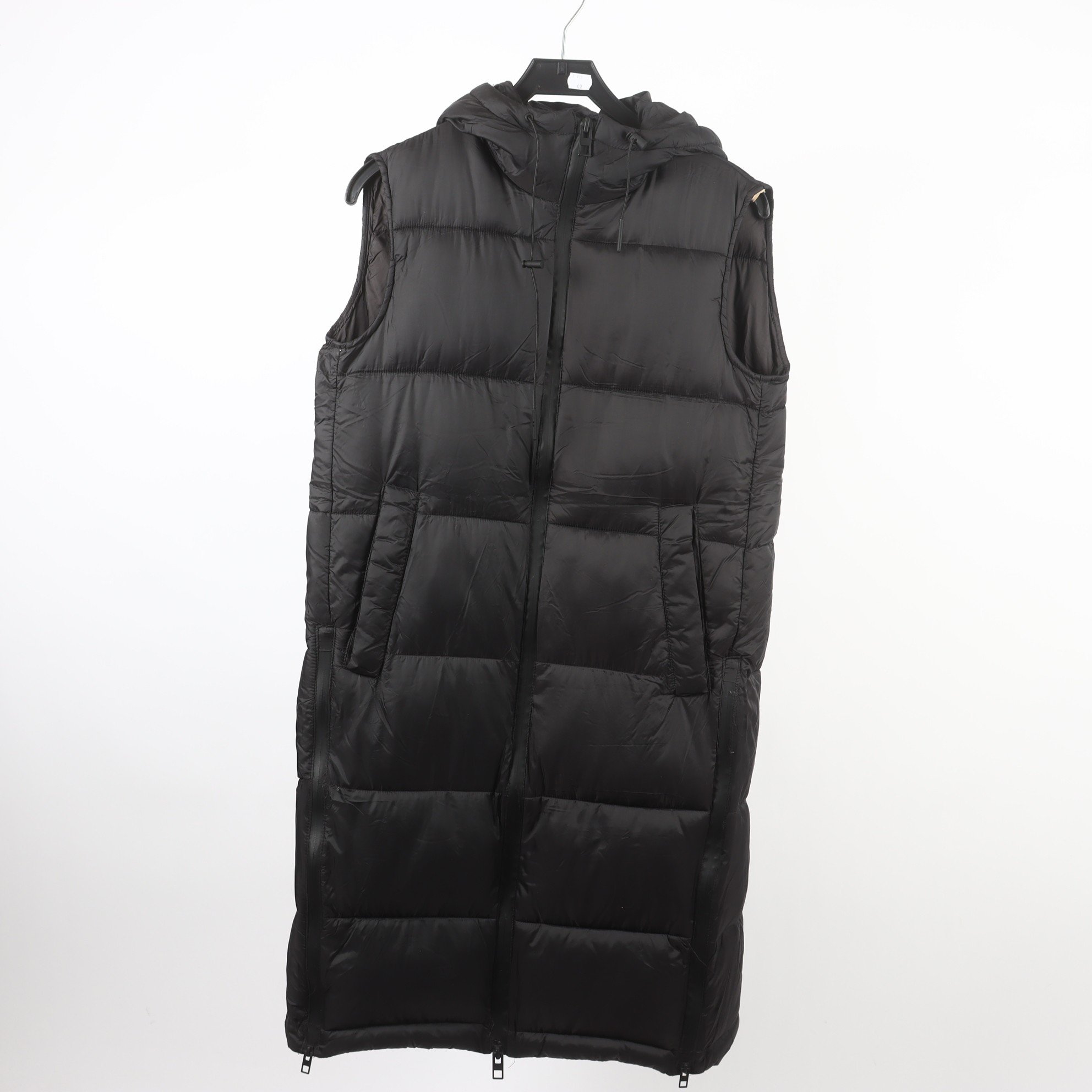 Väst, lång, Zara, svart, stl. XS