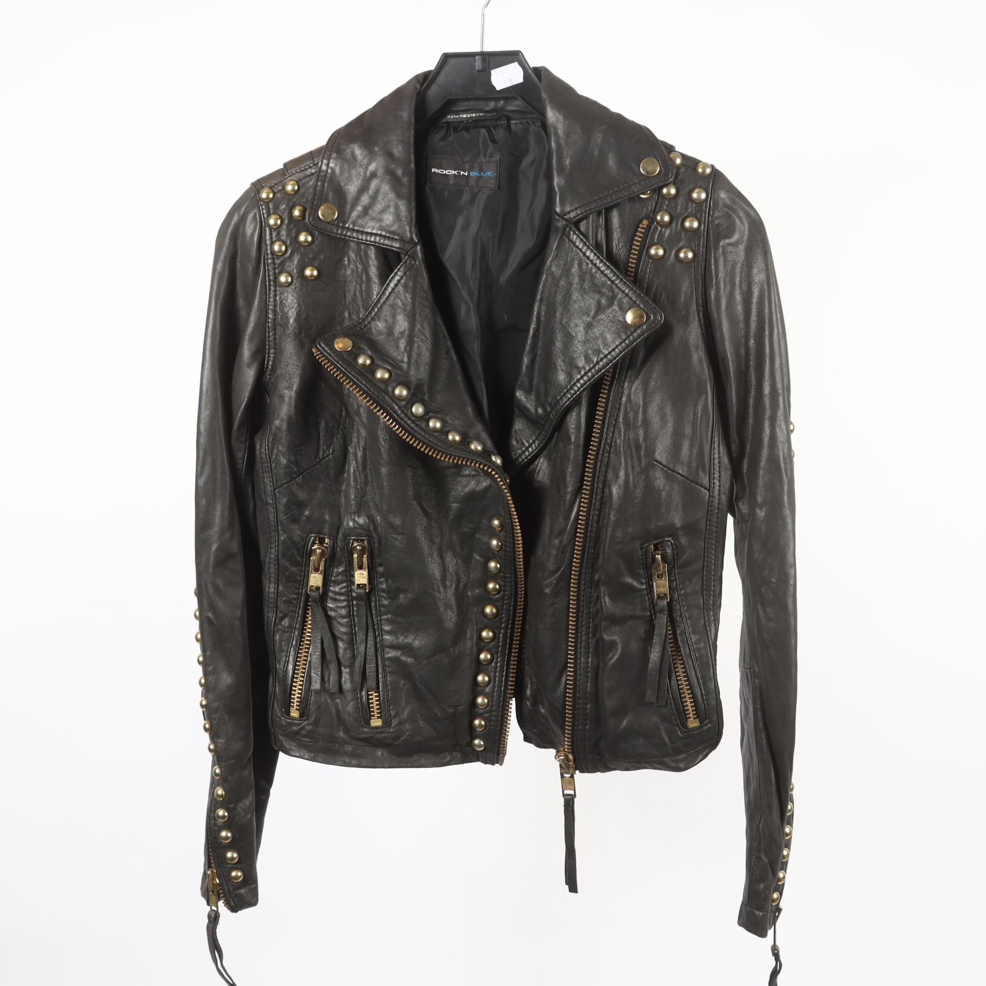 Skinnjacka, Rock`n Blue, svart, stl. 36