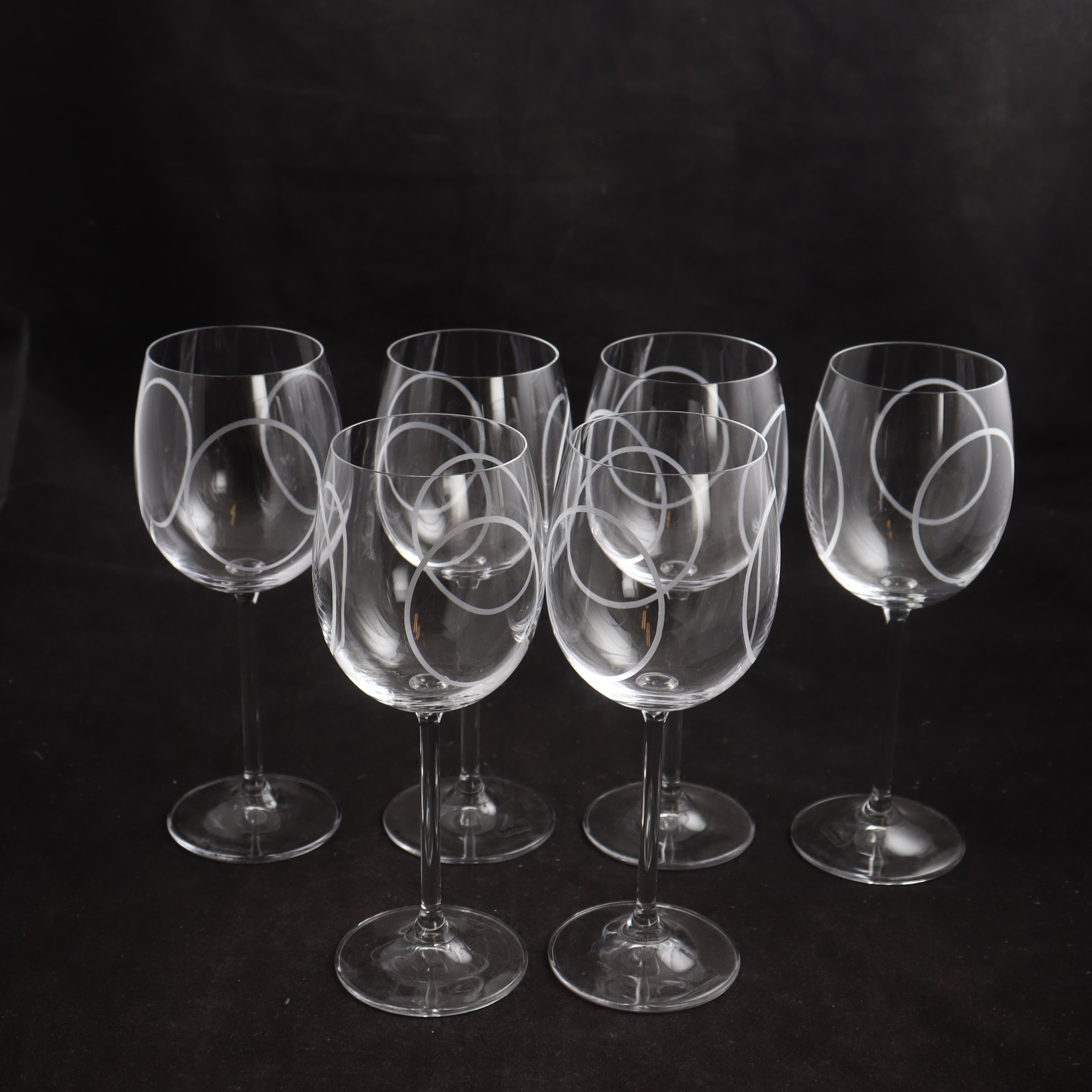 Vinglas, Mingel, Barbro Wesslander, Boda Nova, 6 st. Samfraktas ej.