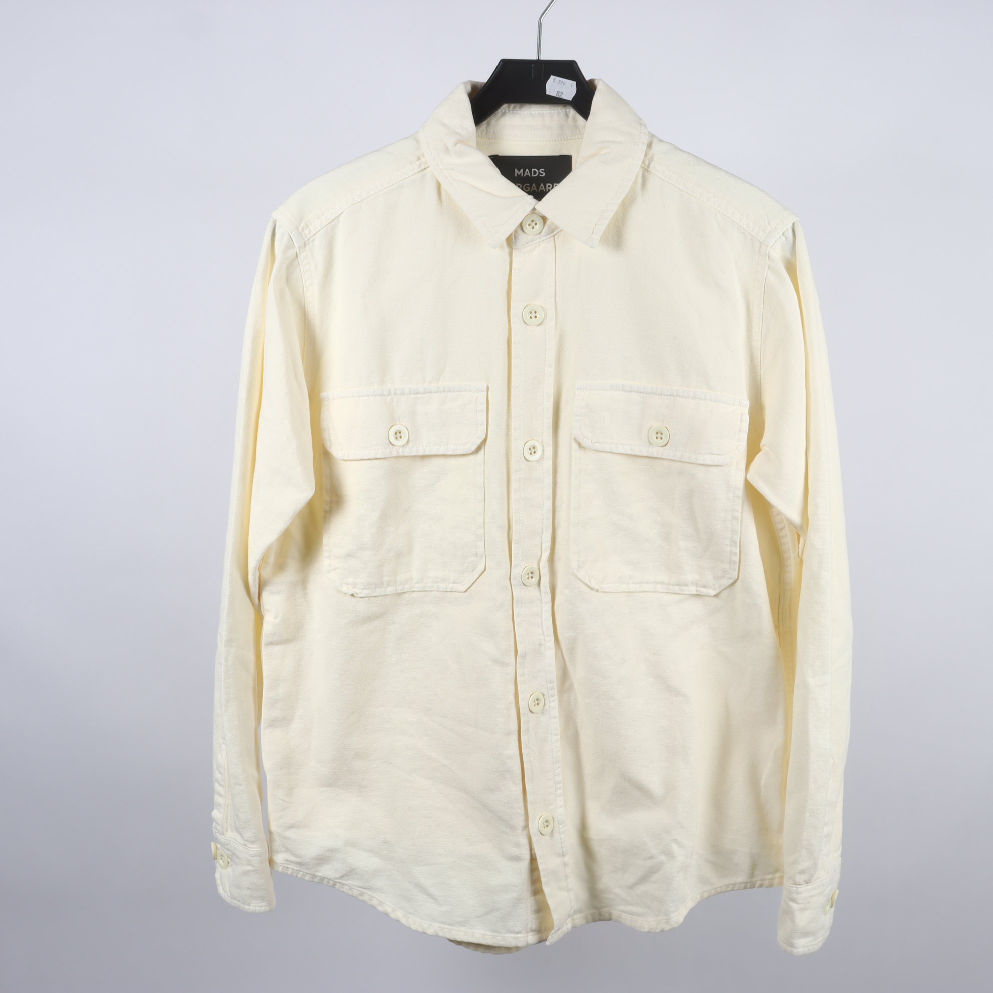 Skjorta/overshirt, Mads Nørgaard, gulbeige, stl. M