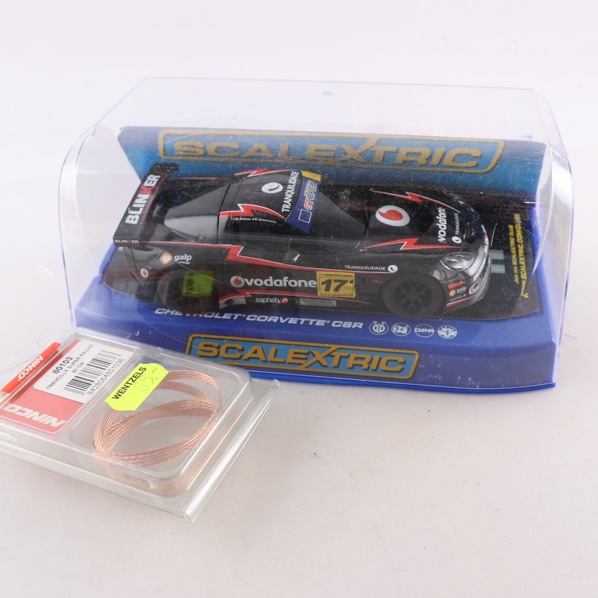 Bil, Scalextric corvette C6R, i org ask.