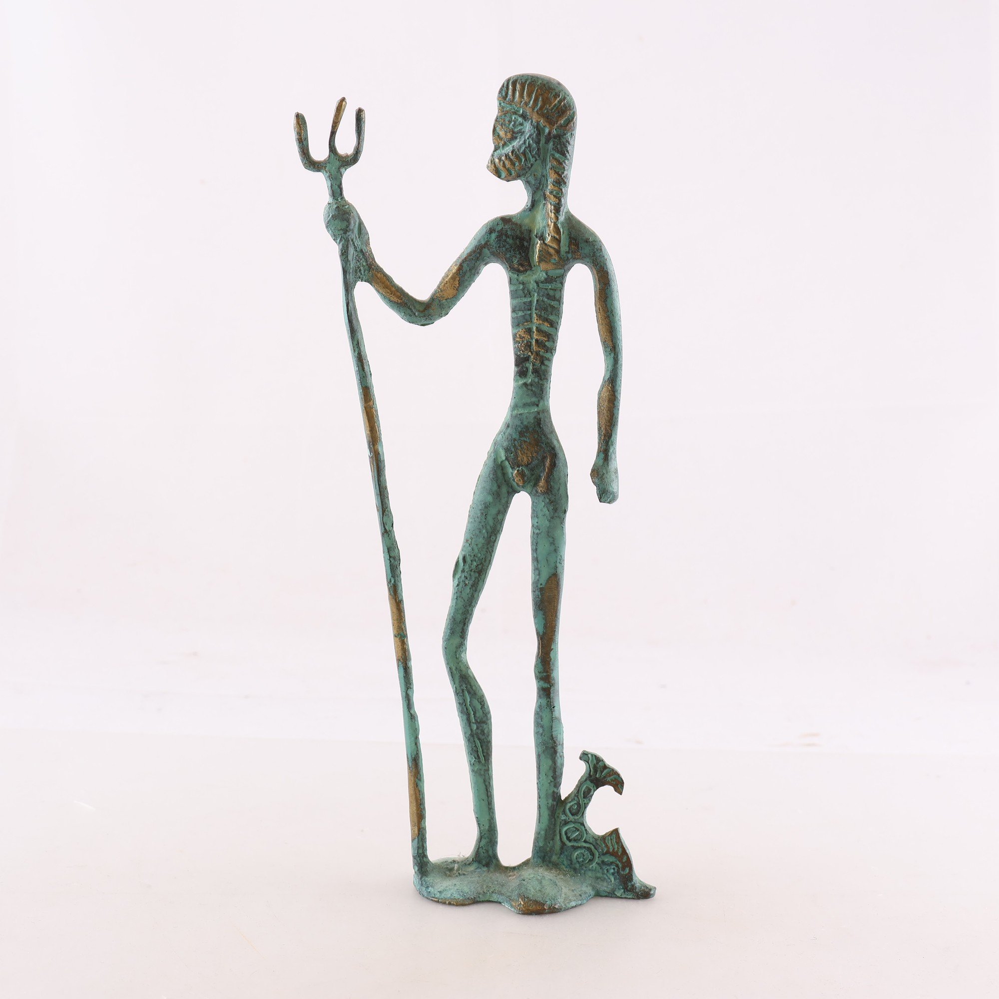 Staty, brons, Poseidon