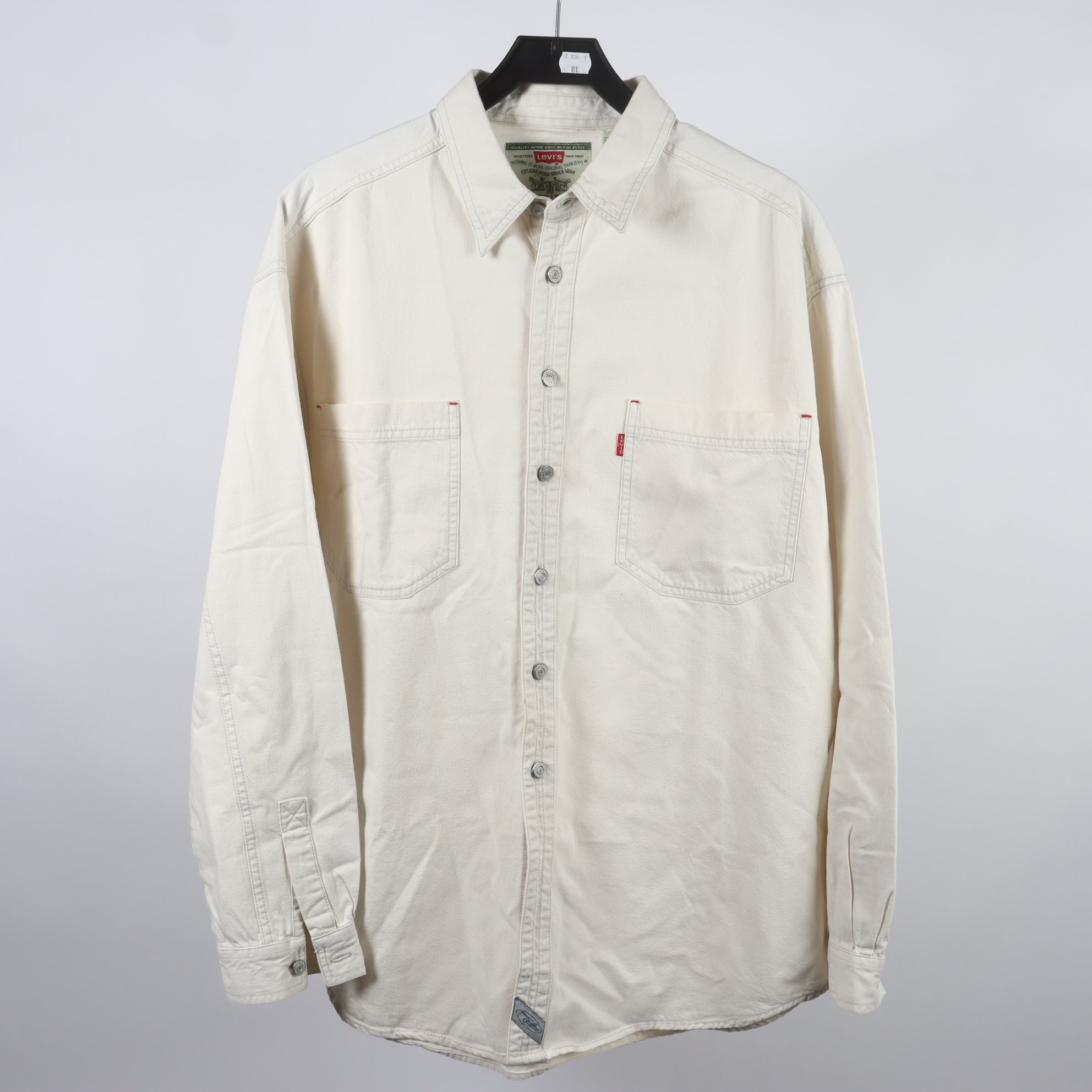 Jeansskjorta, Levis, offwhite, stl. L