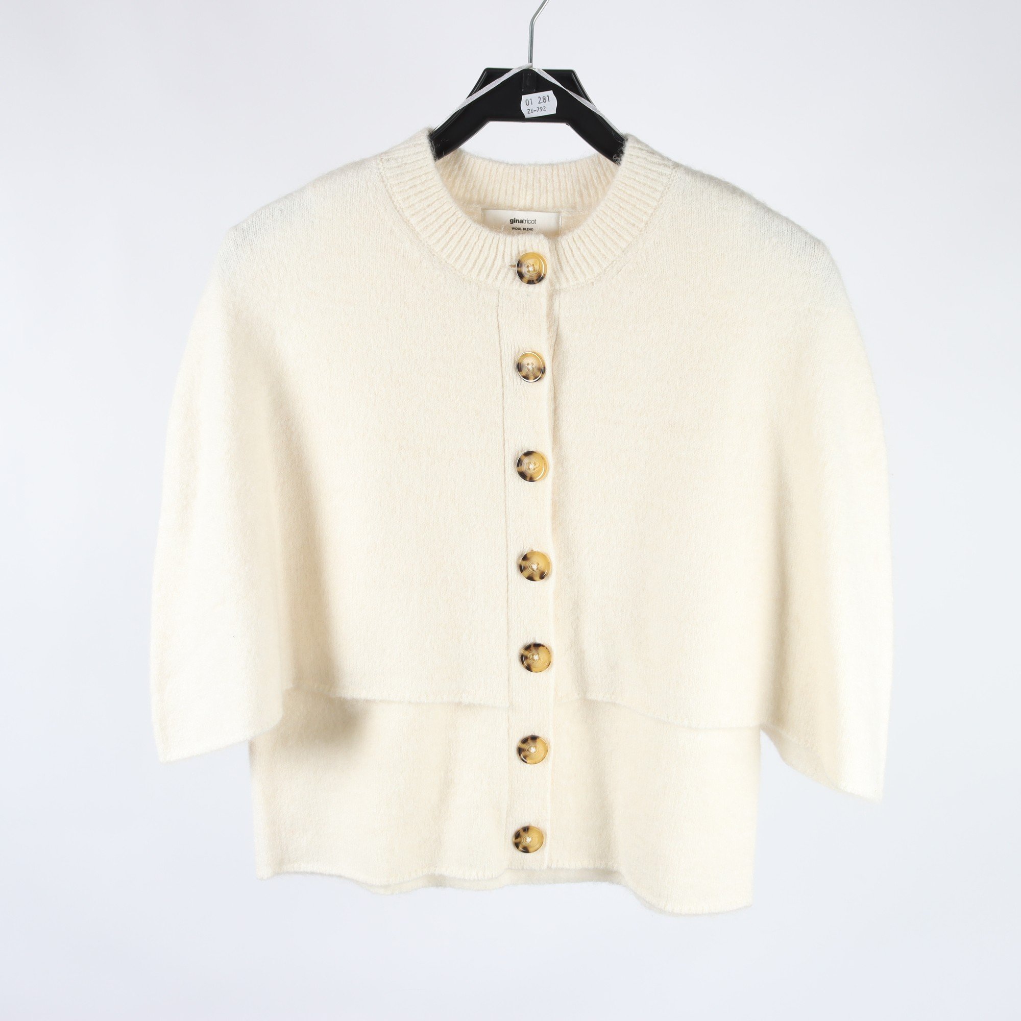 Stickad kofta, Gina Tricot, ullblandning, stl. M