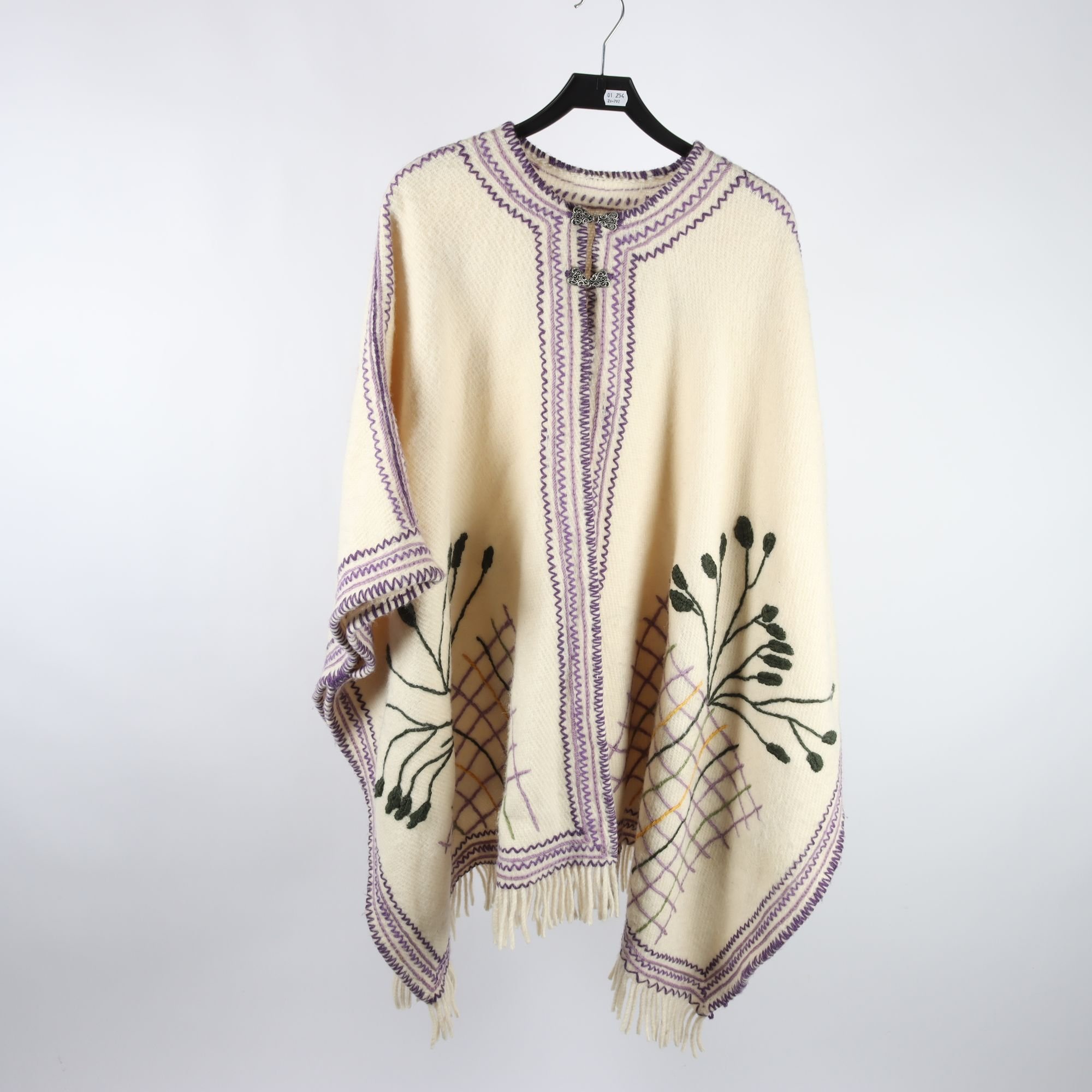 Poncho, Berger, 100% ull, stl. one size