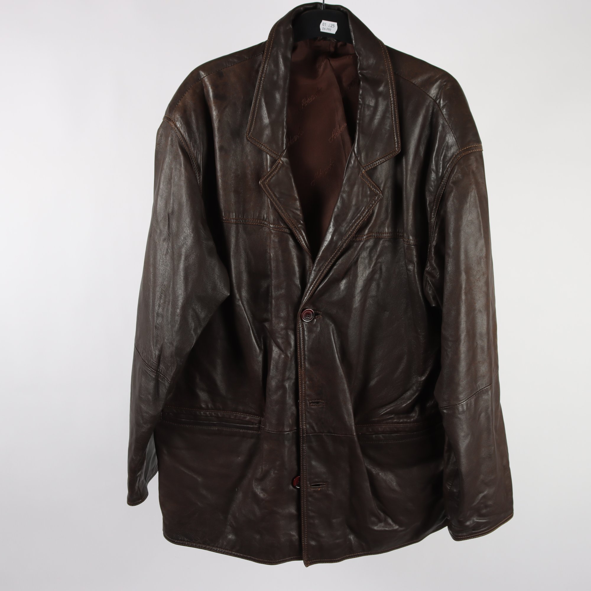 Skinnjacka, Aleksander, 100% läder, stl. 52