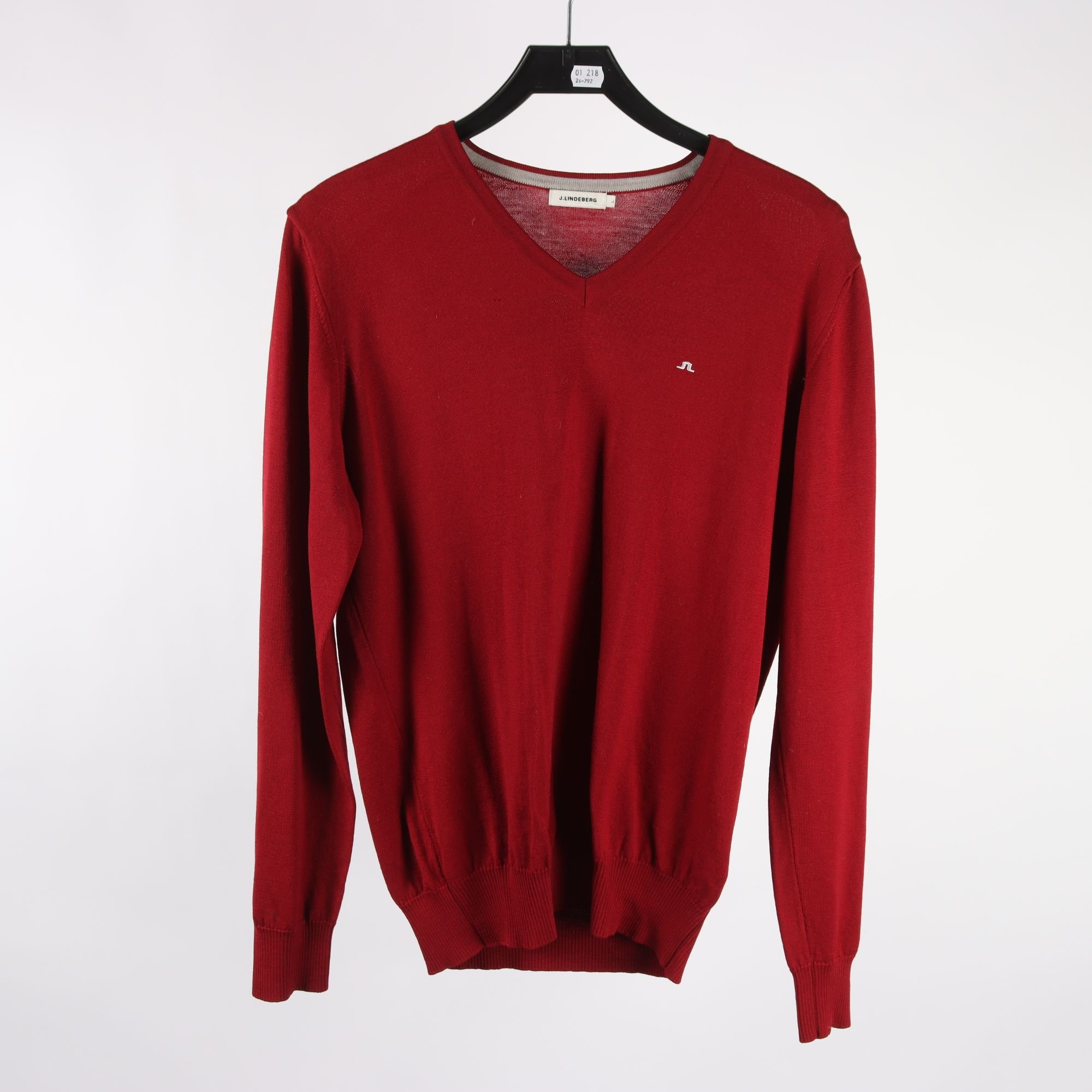 Stickad tröja, J. Lindeberg, 100% merinoull, stl. L
