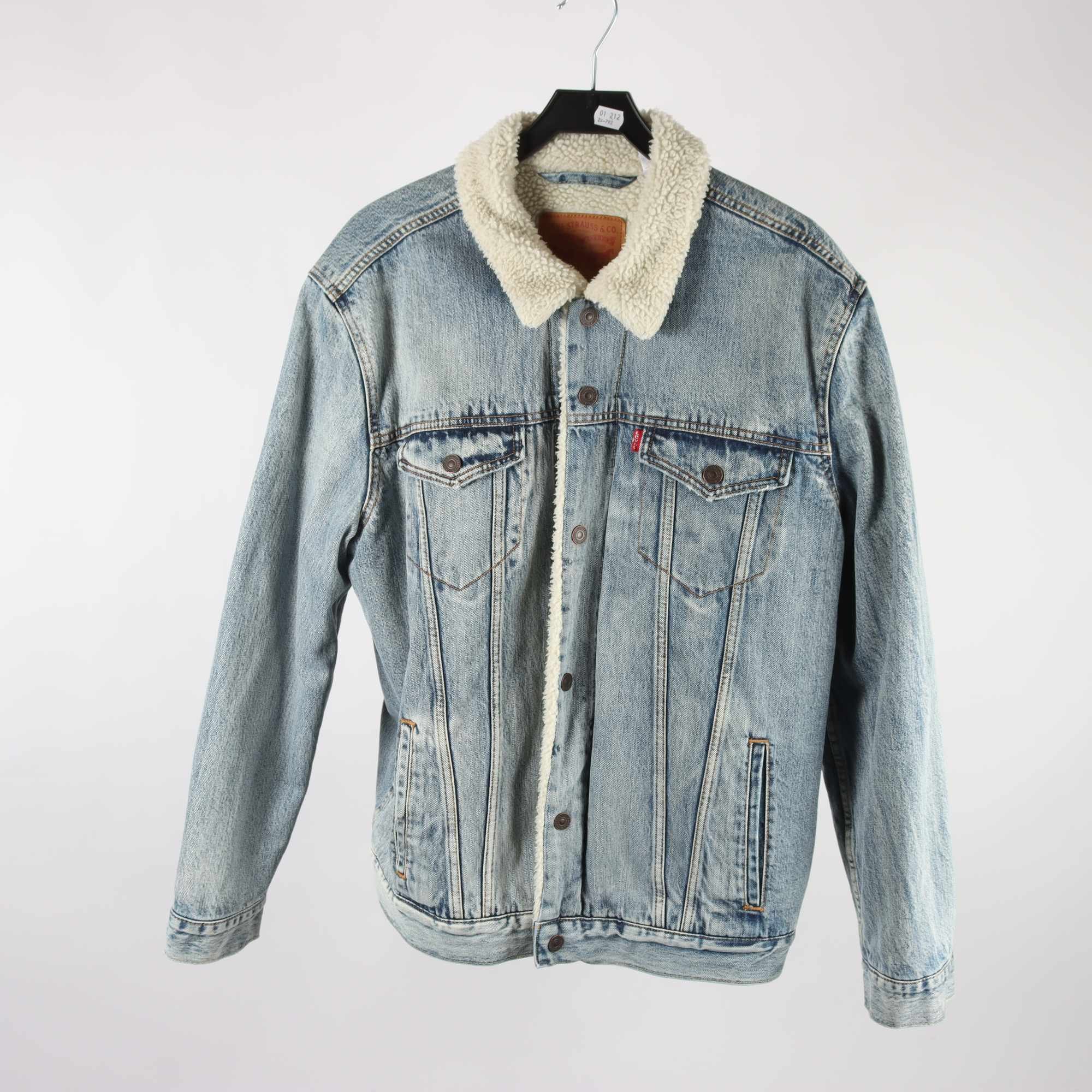 Fodrad jeansjacka, Levis, stl. XL