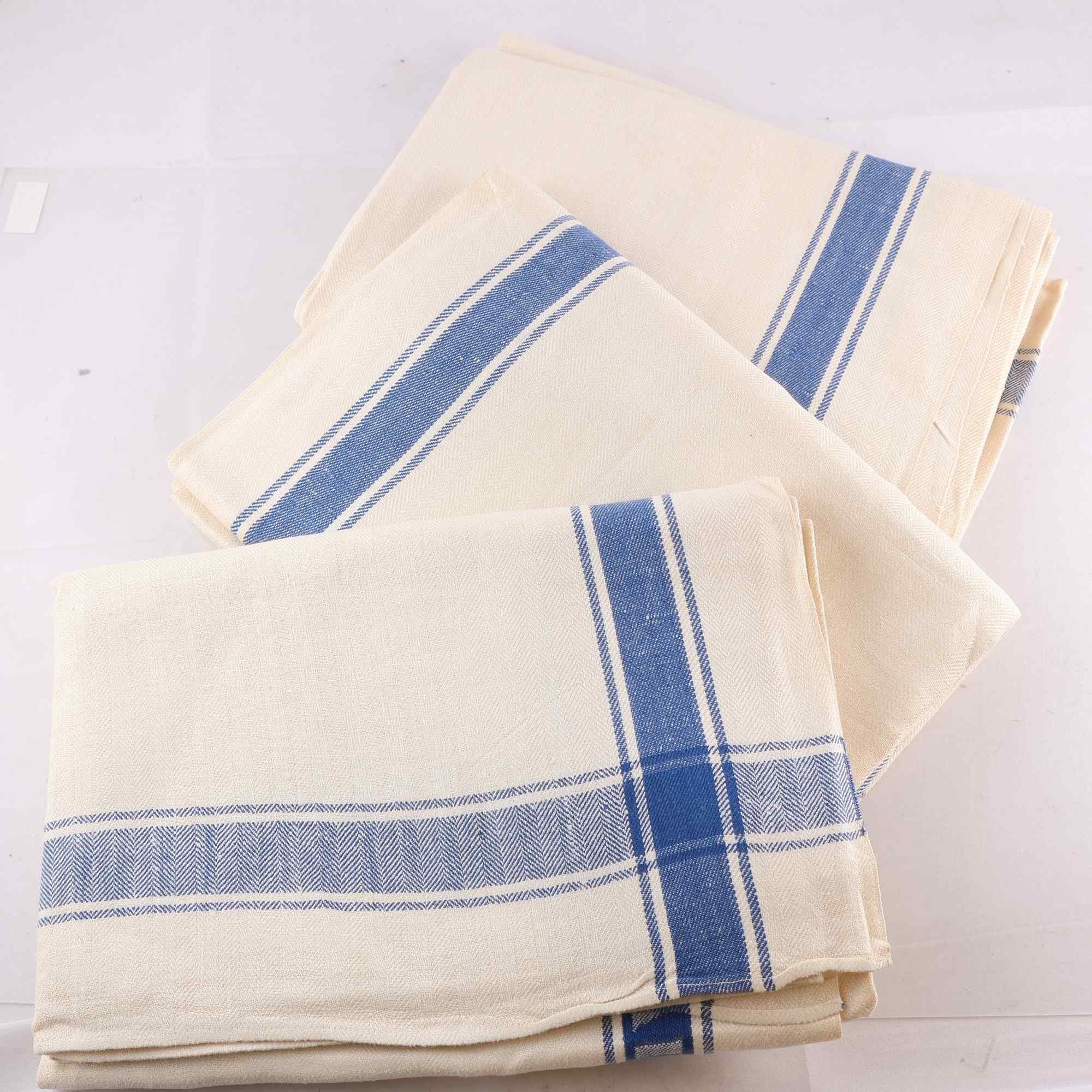 3 st dukar, Rörsjöbadet Malmö, retro, lin