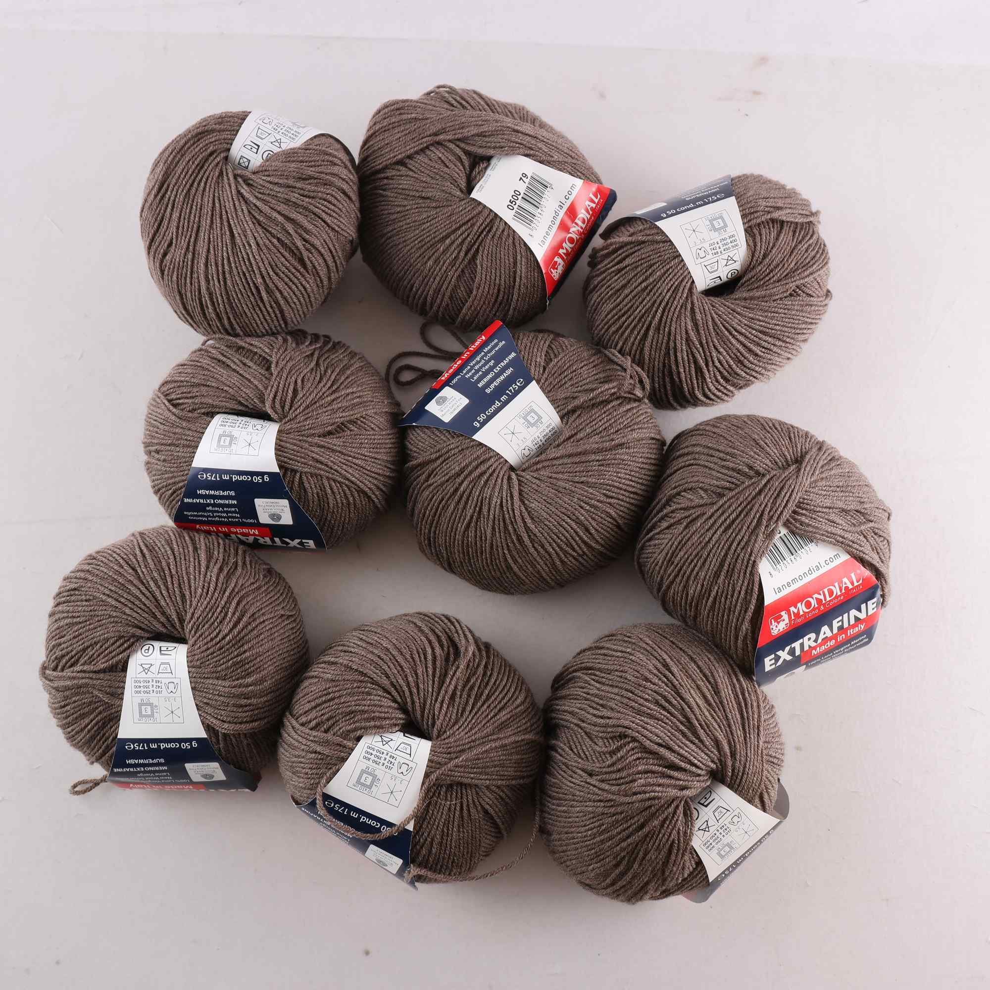 Garn, Mondial, 100% merinoull