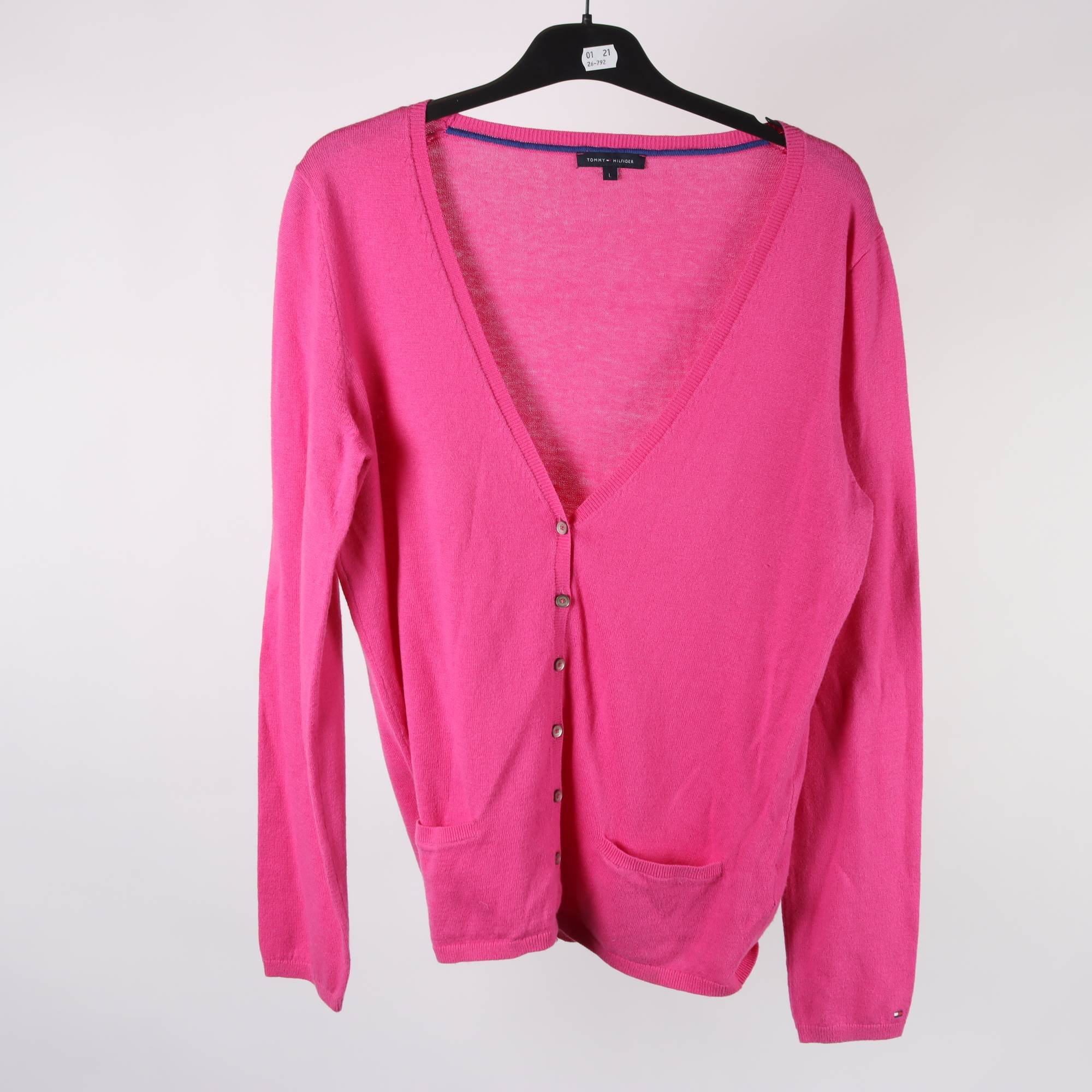 Stickad kofta, Tommy Hilfiger, stl. L