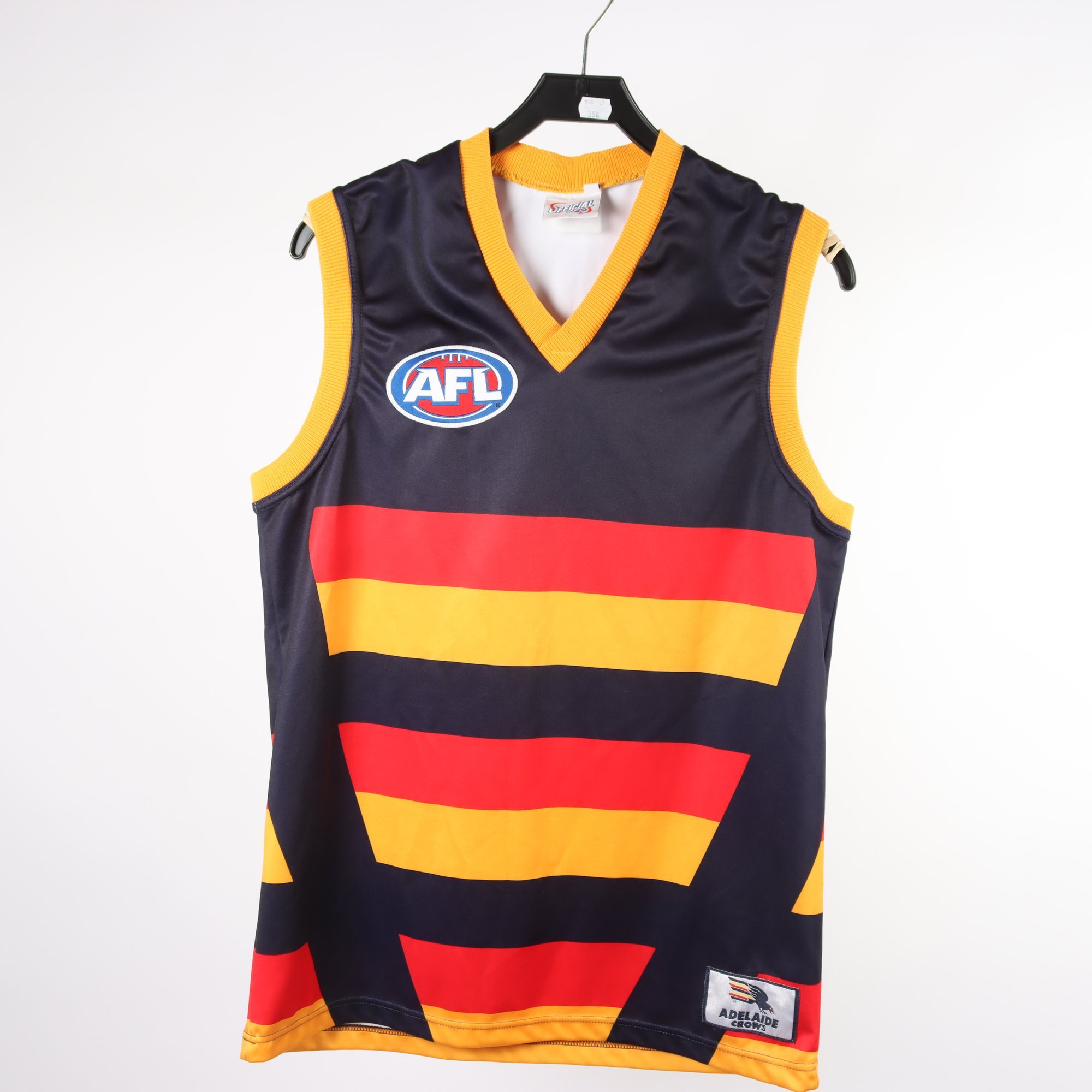Linne, Official AFL, Adelaide Crows, blå, orange, stl. L.
