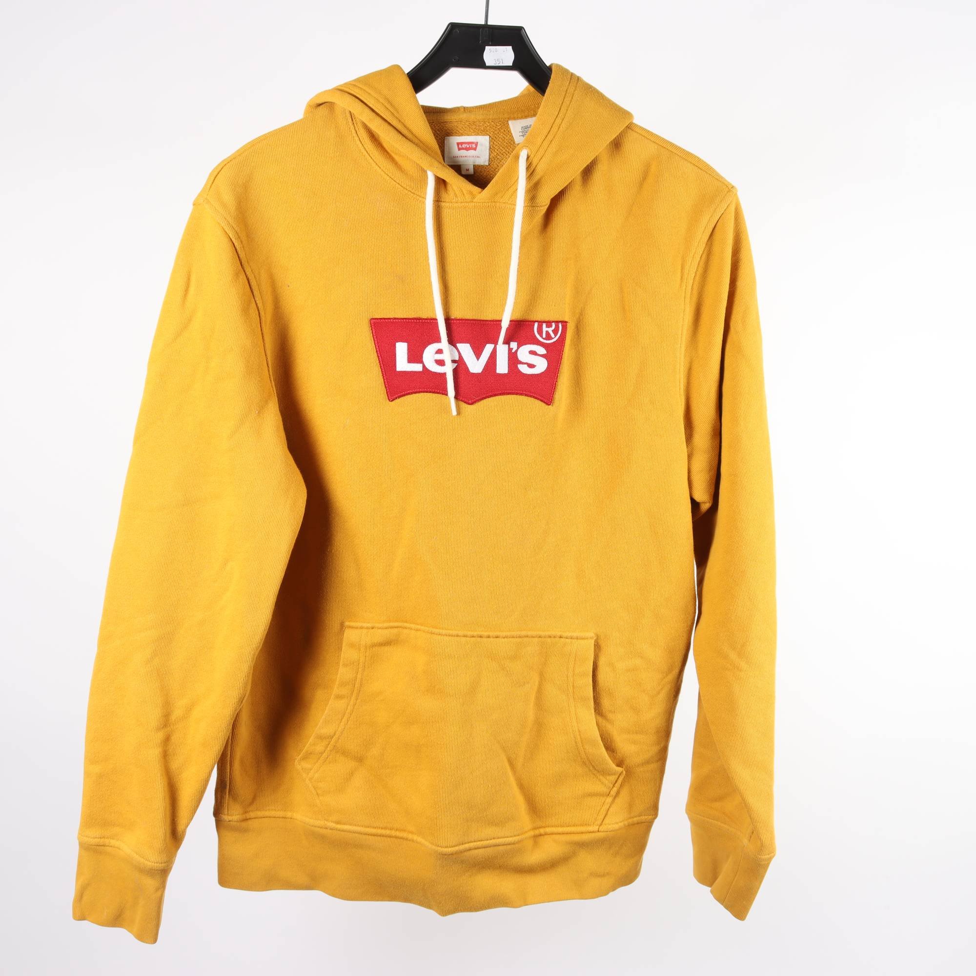 Hoodie, Levis, brandgul, stl. M.