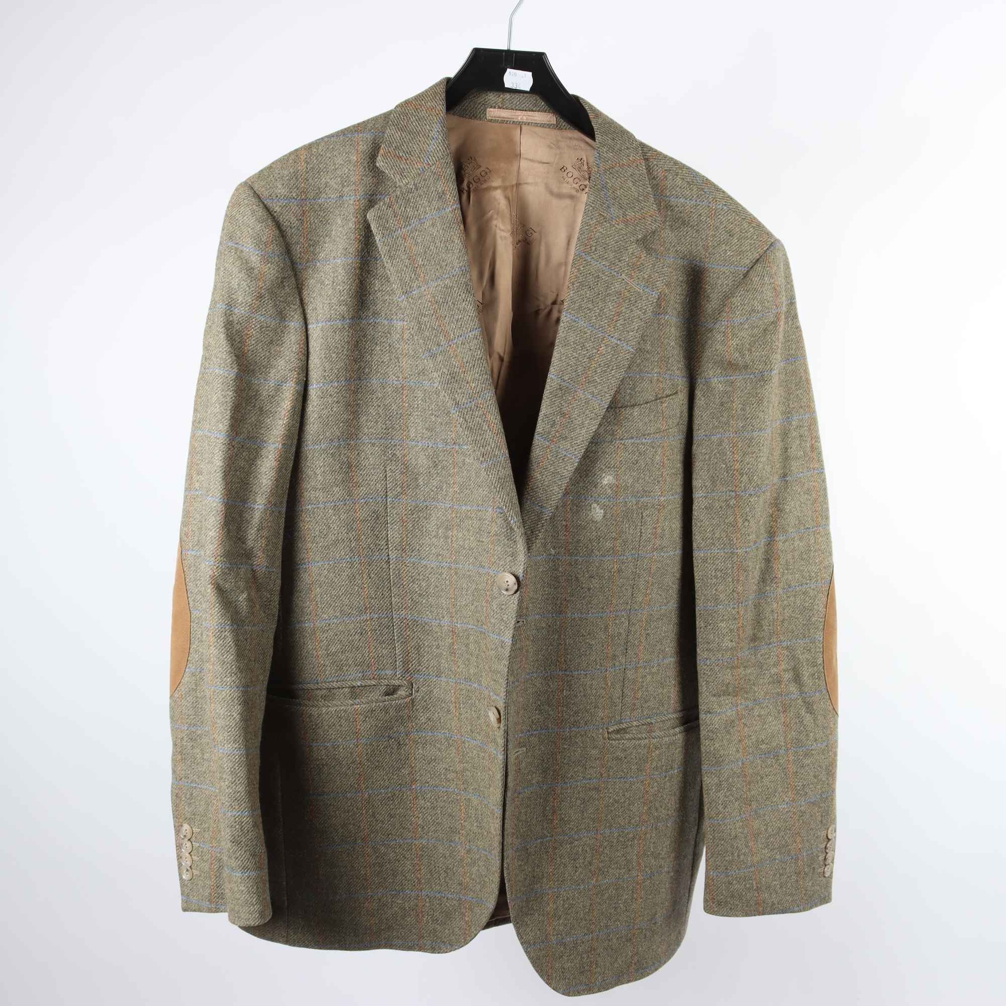 Kavaj, Boggi, beige, ull, cashmere, stl. 52.