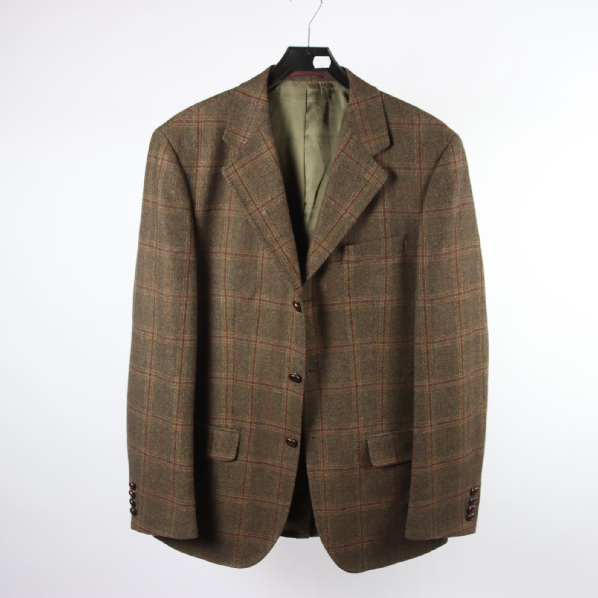 Kavaj, Massimo Dutti, brunspräcklig, ull, stl. 50.