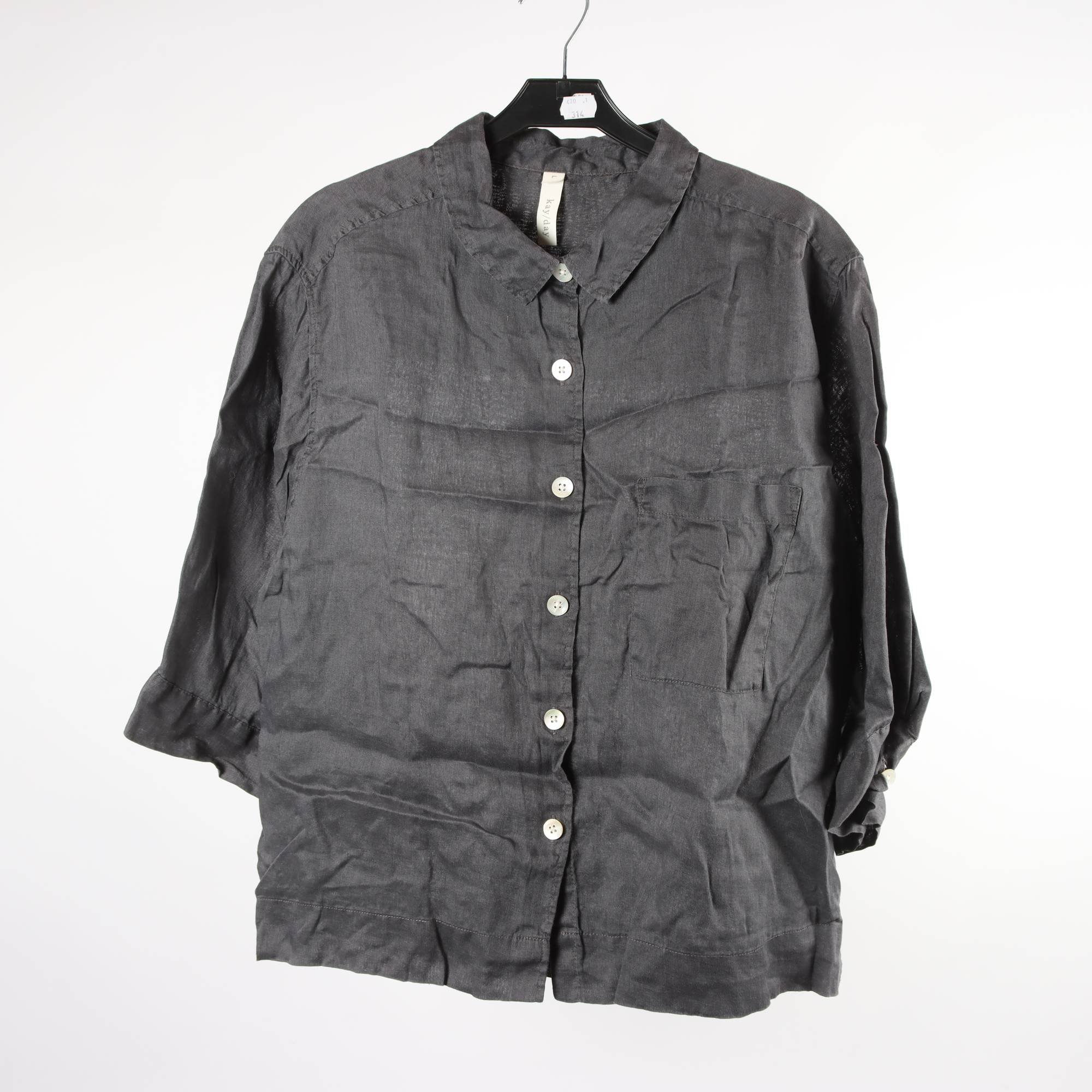 Skjorta, Kay / Day, grå, lin, stl. L.