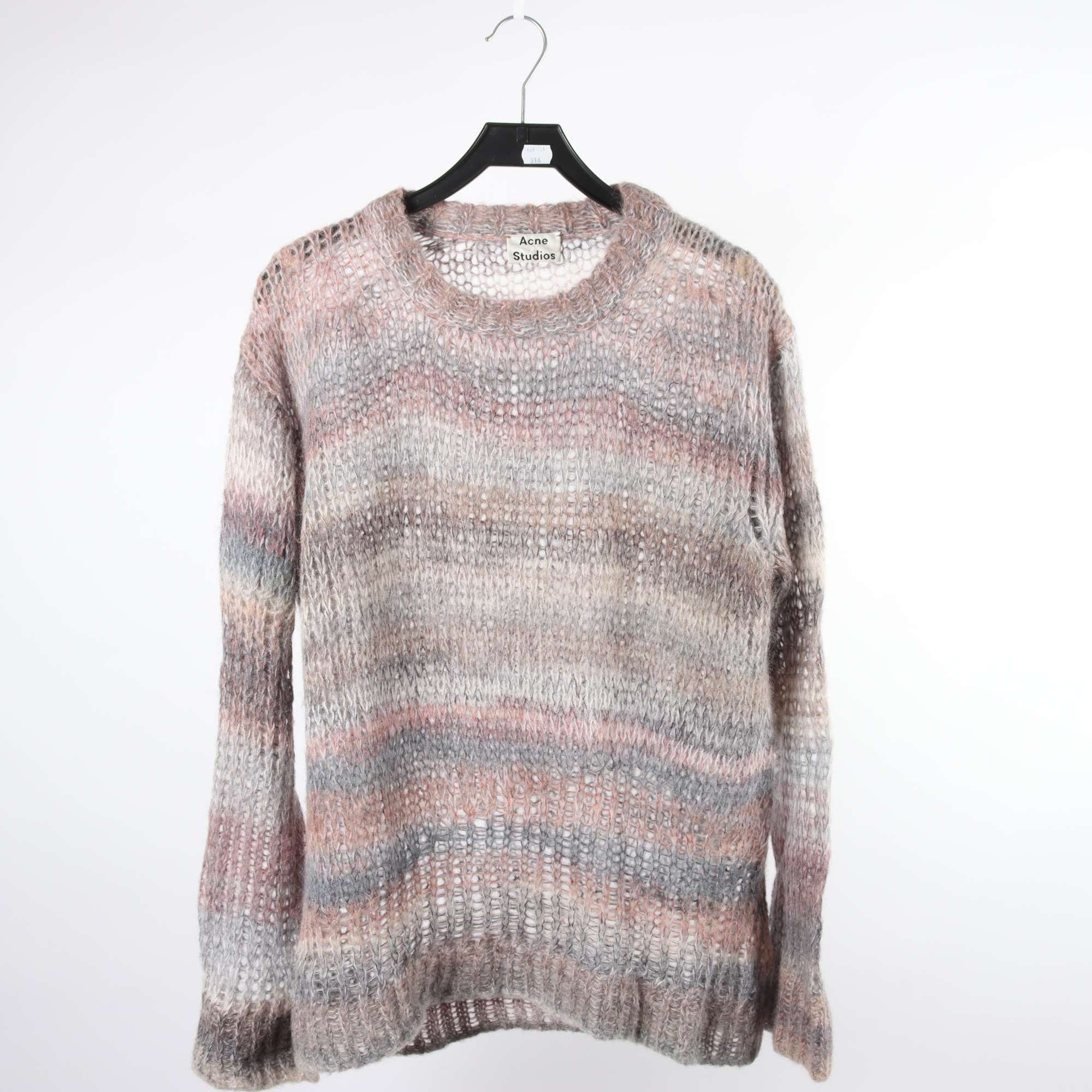 Tröja, Acne Studios, lila, grå, ull, alpaca, stl. L.