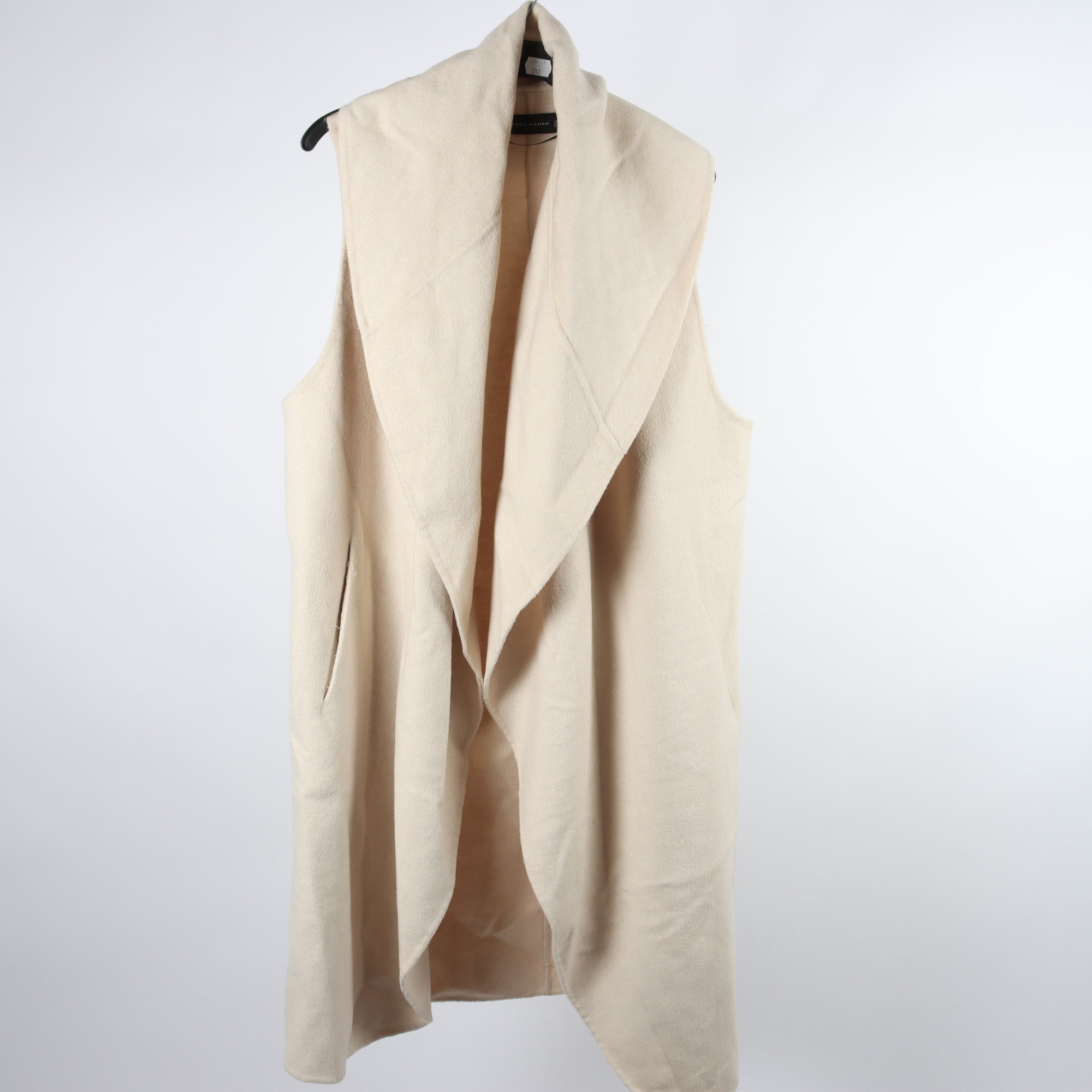 Väst, Zara, beige, ullmix, stl. M.
