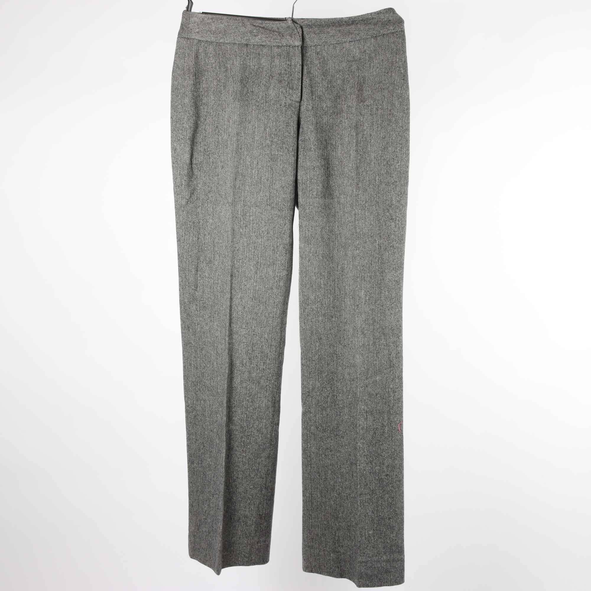 Byxor, MaxMara, grå, ull, stl. 40.