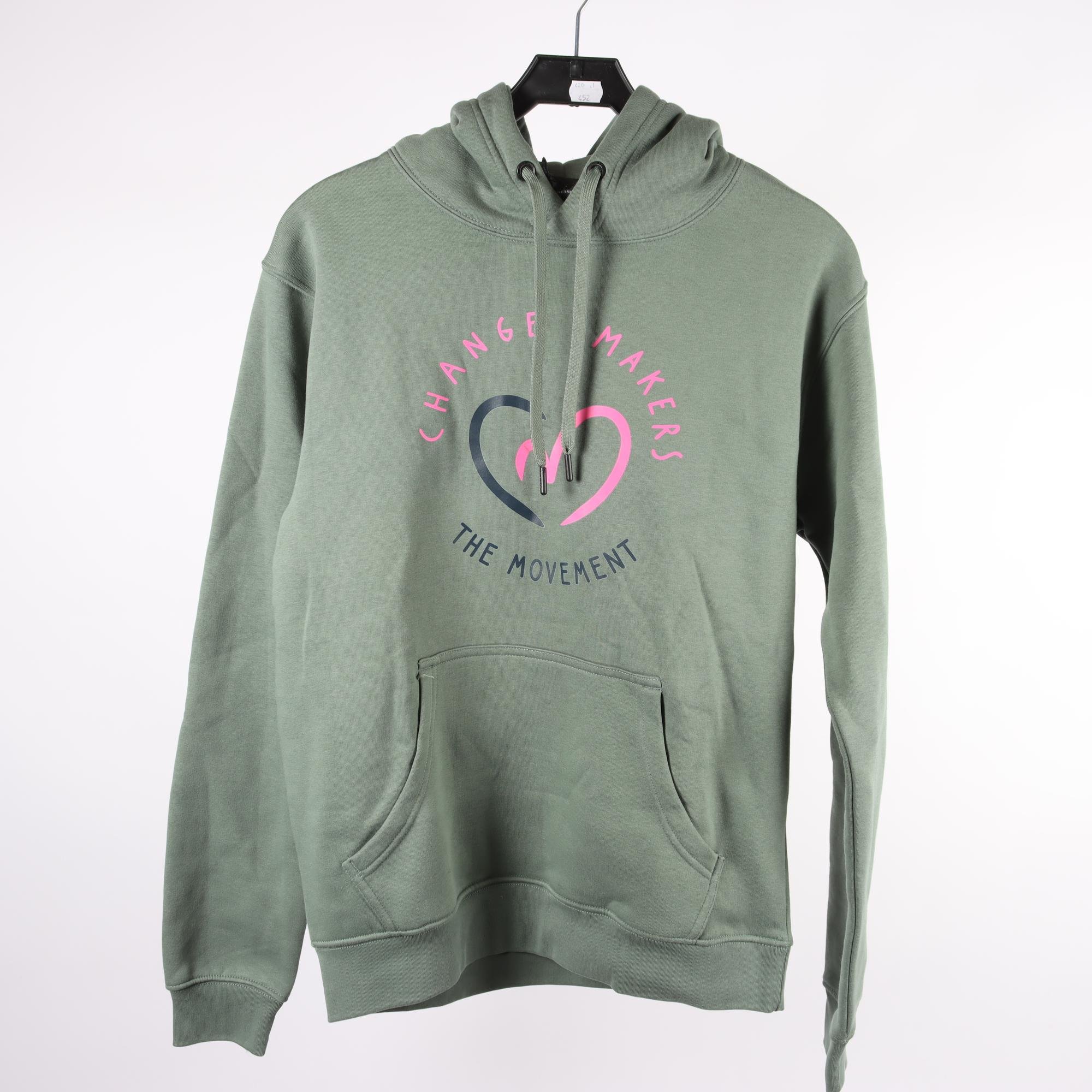 Hoodie, Tee Jays, grön, stl. S.