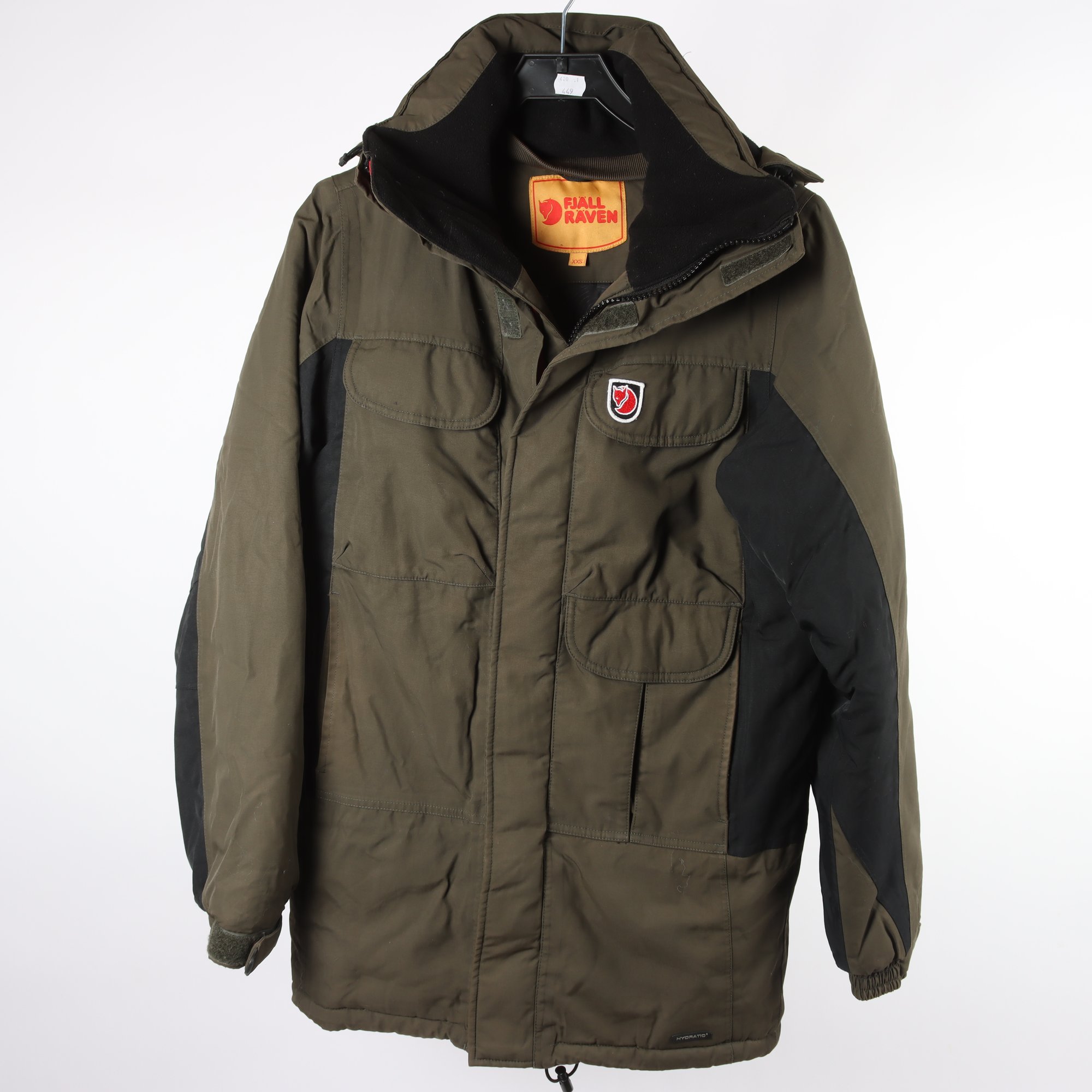 Vinterjacka, Fjällräven, grön, stl. XXS.