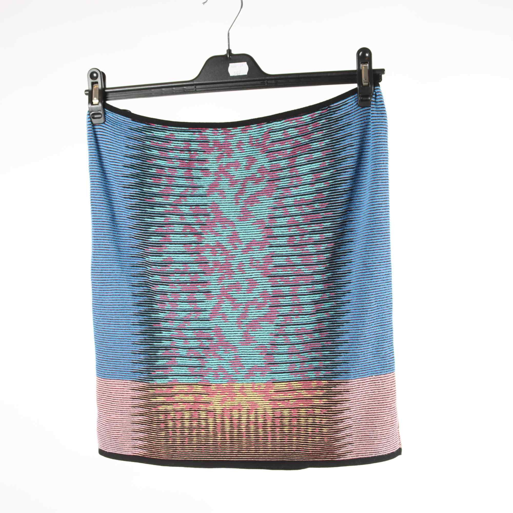 Kjol, Missoni, blå, turkos, stl. 46.