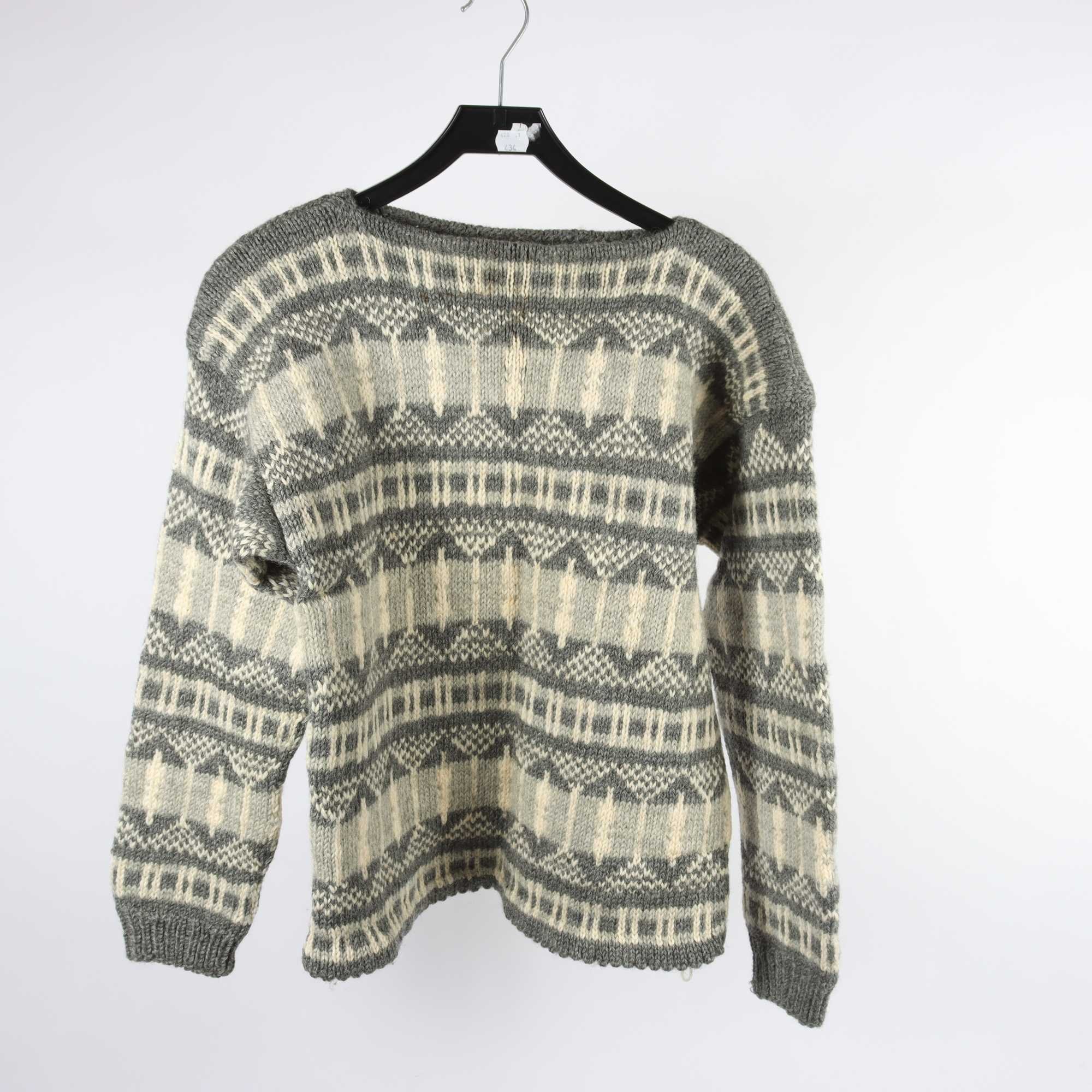 Tröja,Okänd, grå, ull, stl. ca. S.