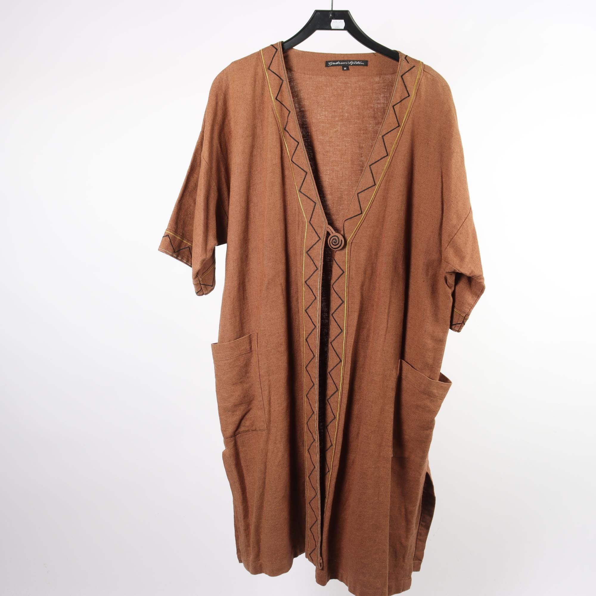 Jacka, Gudrun Sjödén, brun, lin, stl. M.