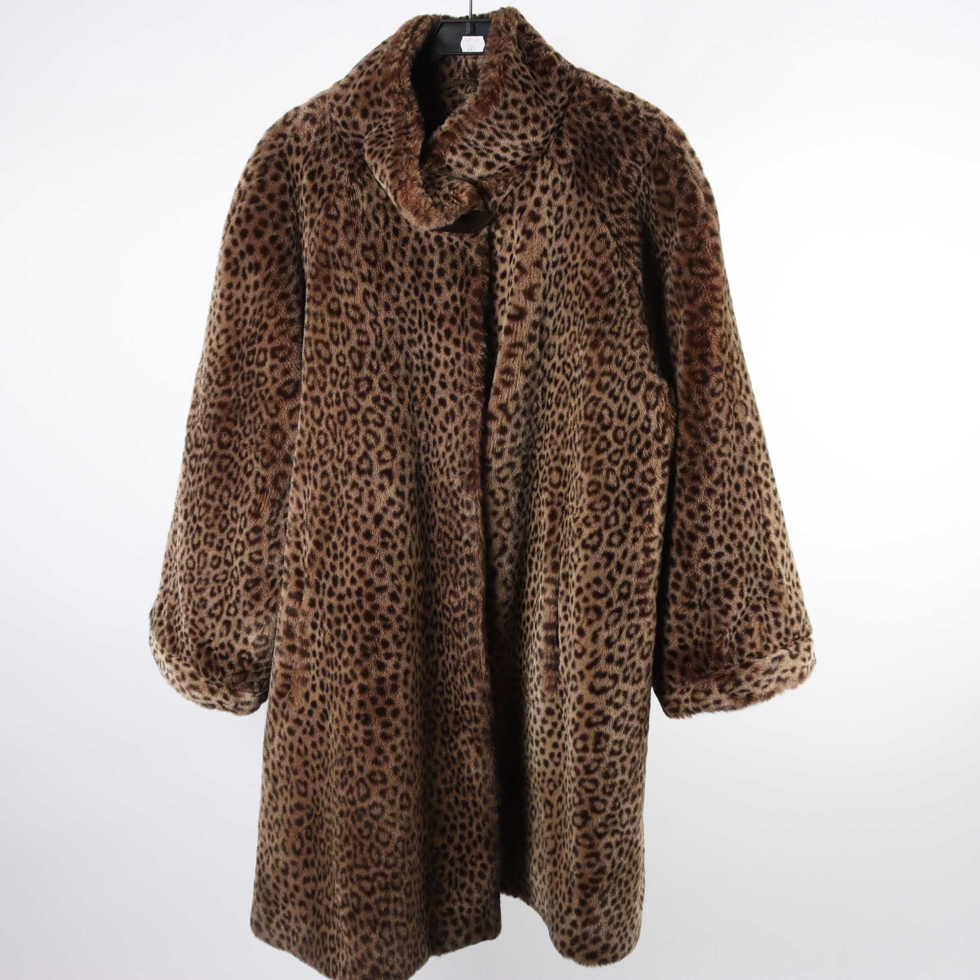 Pälsjacka, Alexandra, beige, brun, stl. 36.