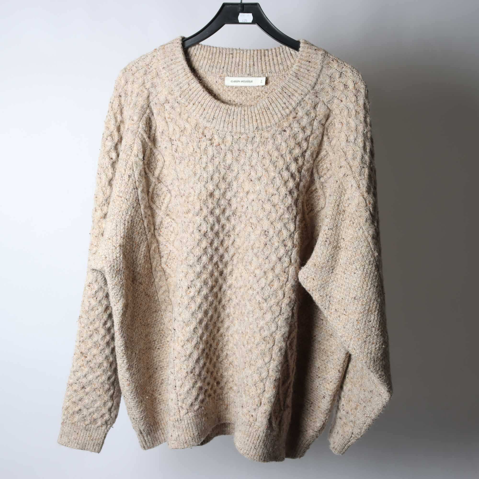 Tröja, Carin Wester, beige, ullmix, stl. L.