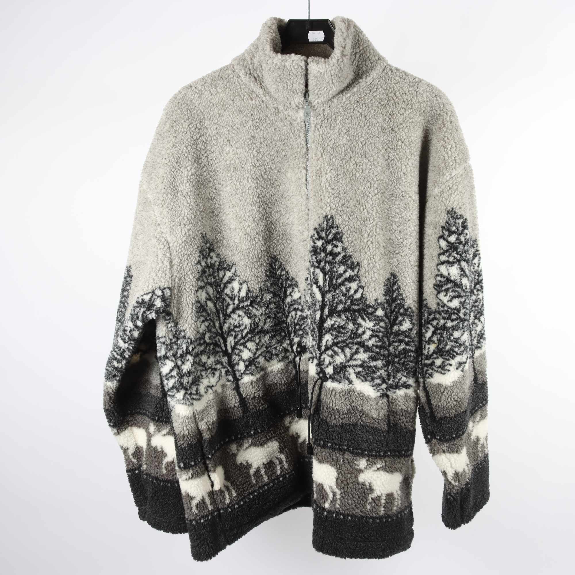 Teddytröja, Softblue, grå, pile, stl. XXL.