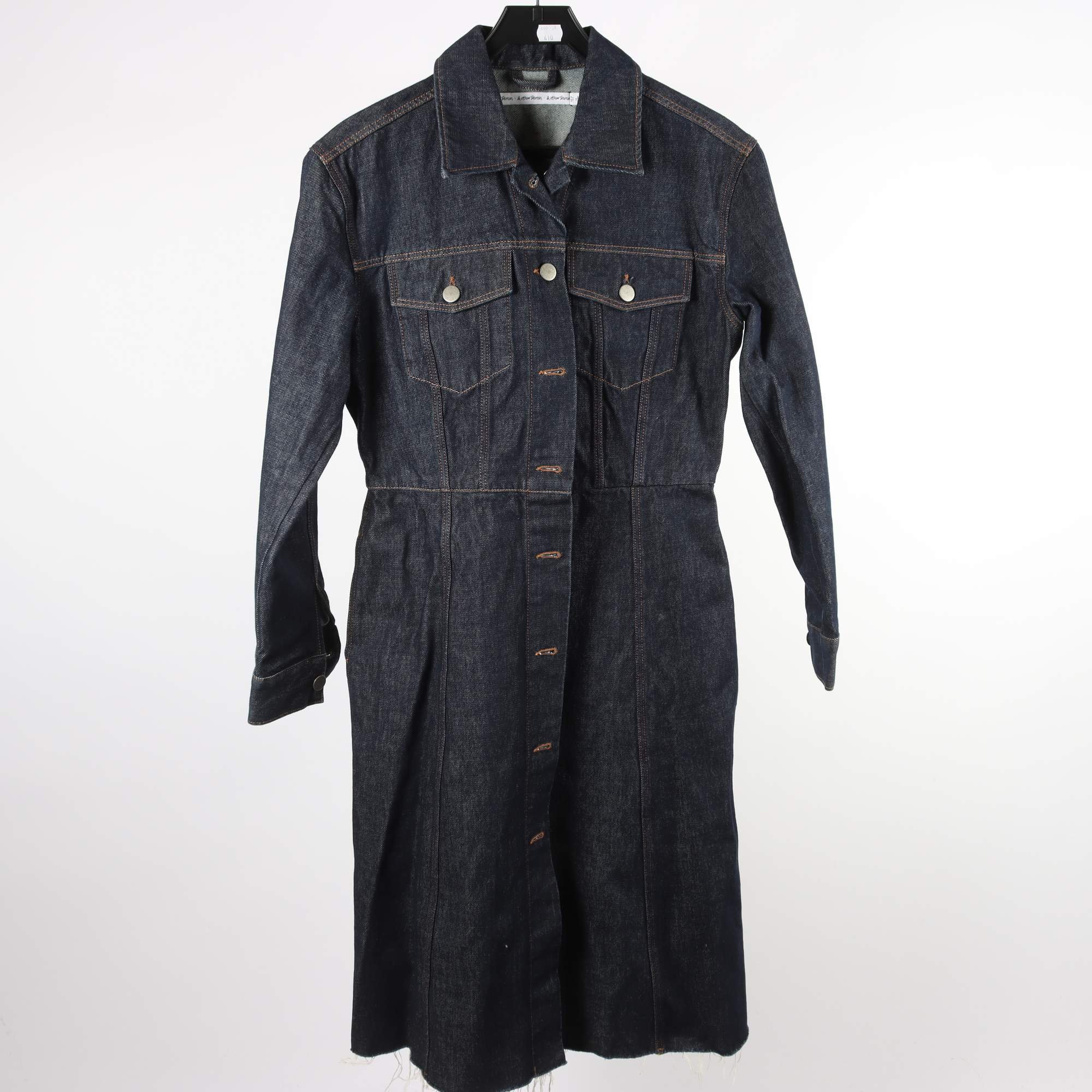 Jeansklänning/kappa, & Other Stories, blå, stl. 38.