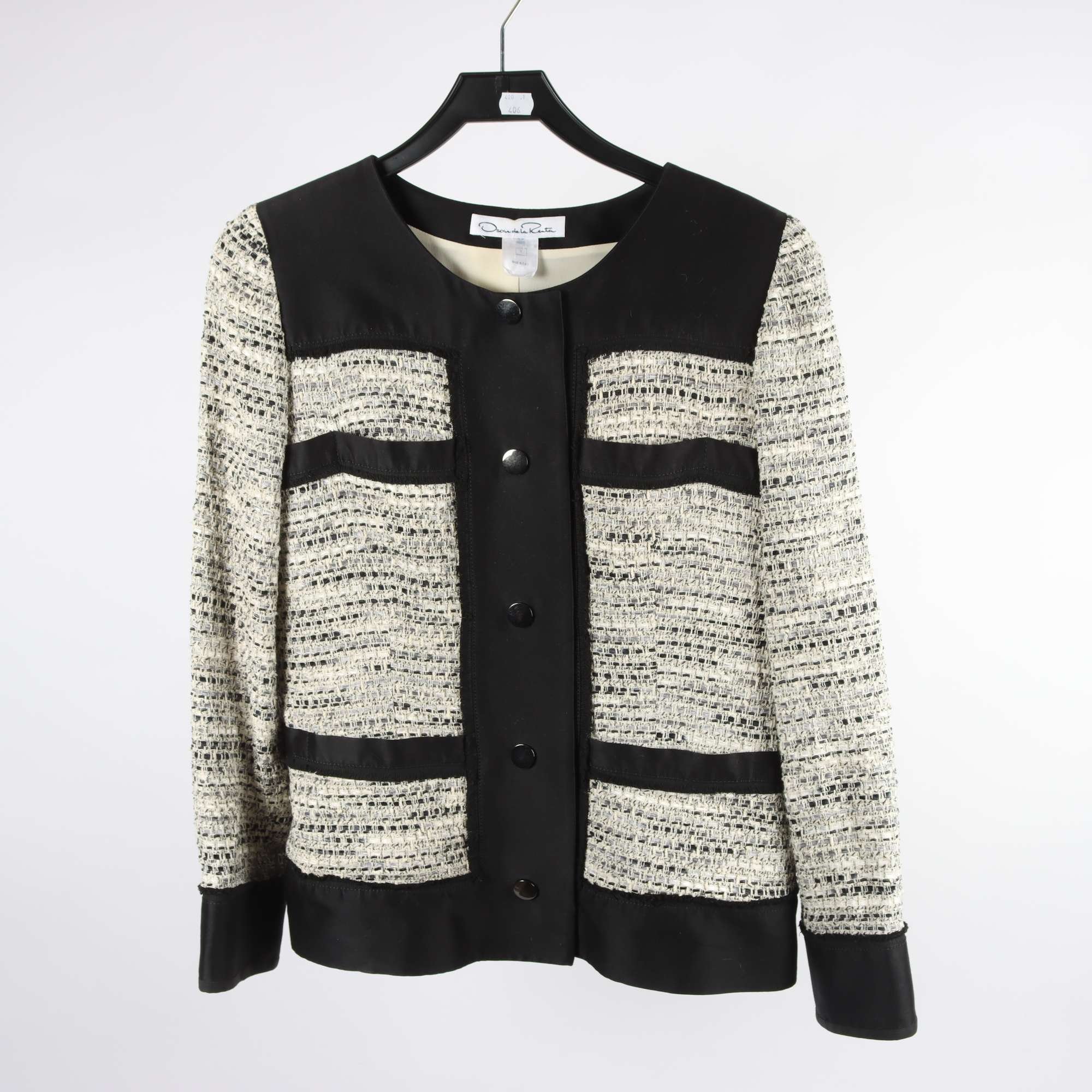 Jacka, Oscar de la Renta, svart, grå, ca. S.