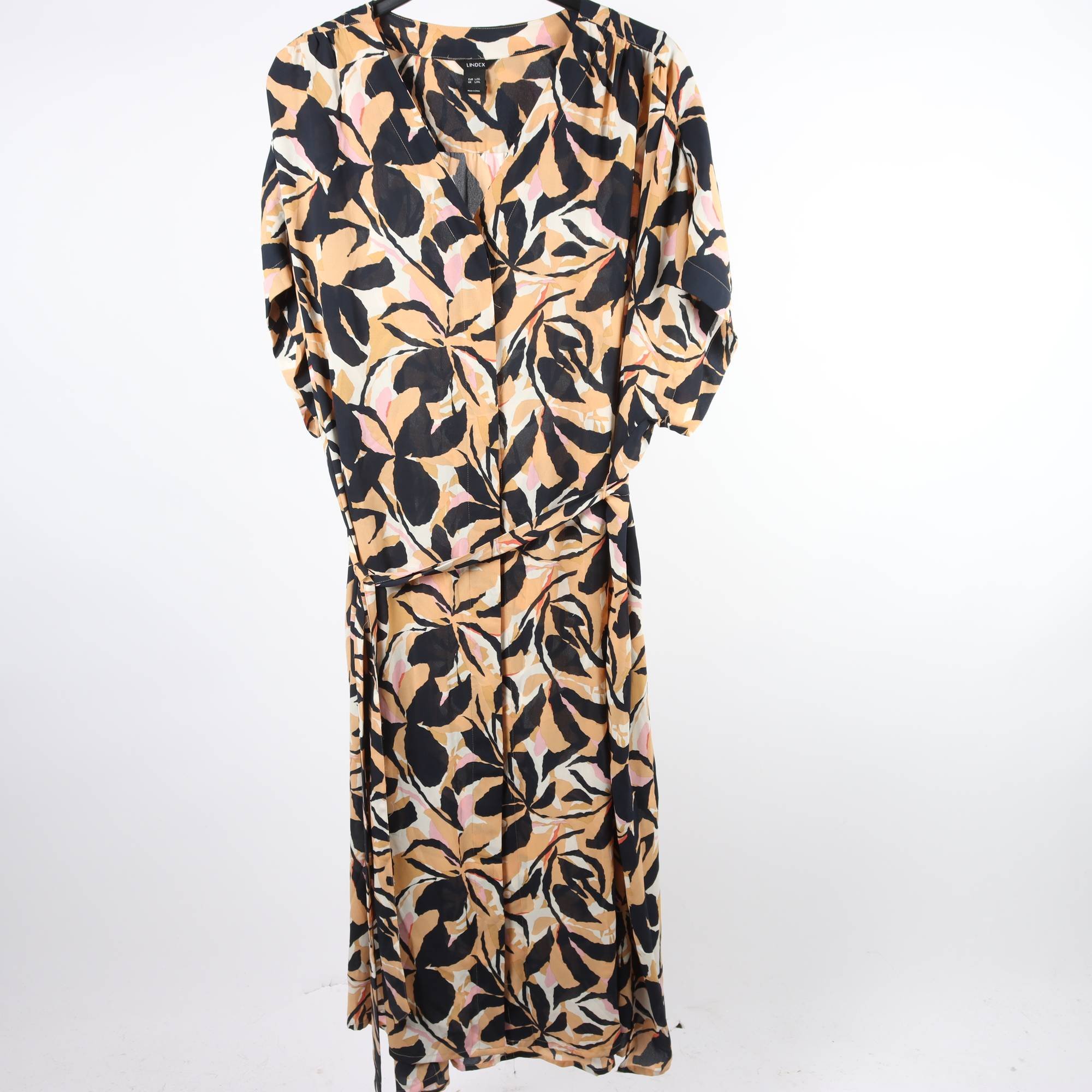 Klänning, Lindex, beige, rosa, stl. L/XL.