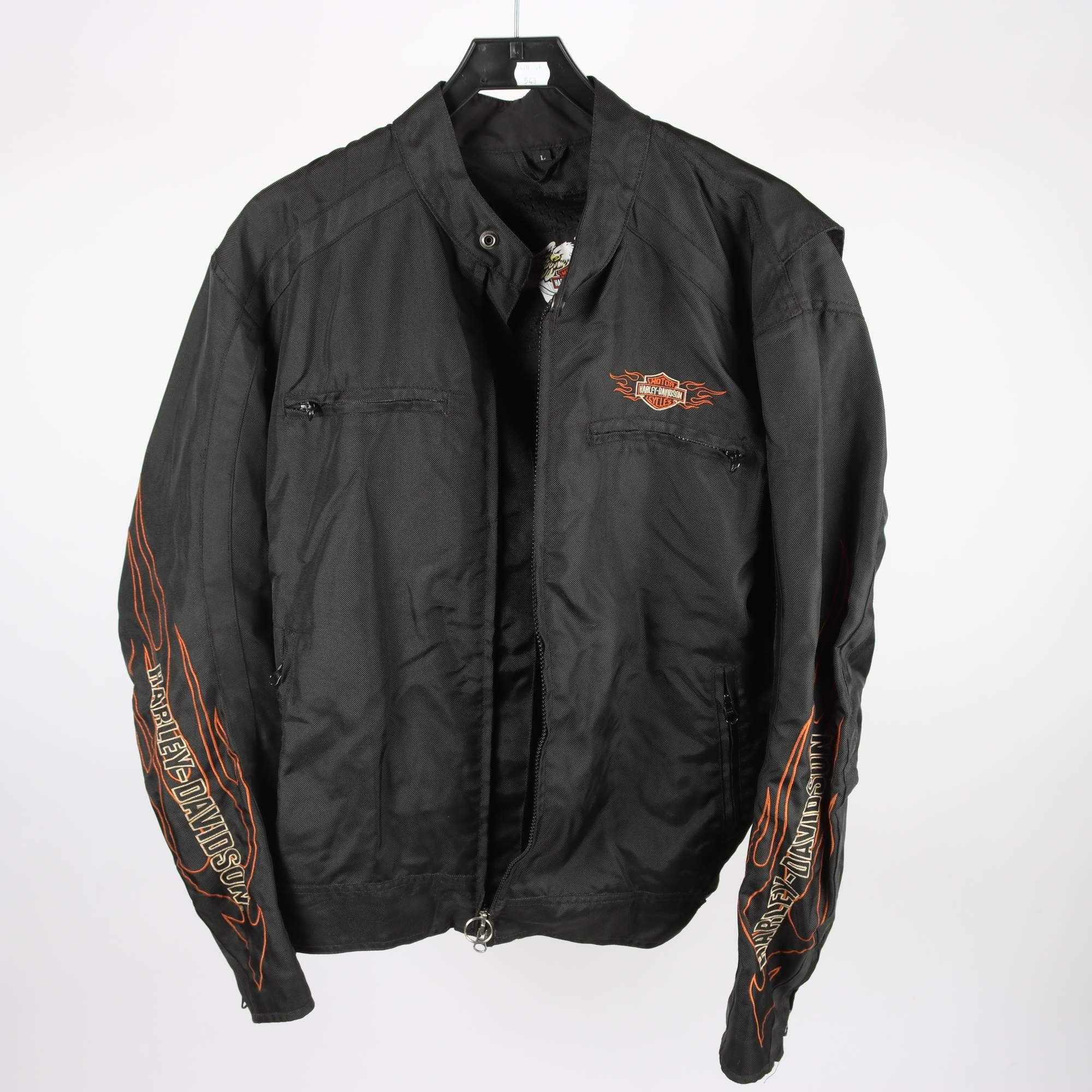 Vindjacka, Harley Davidson, svart, stl. L.