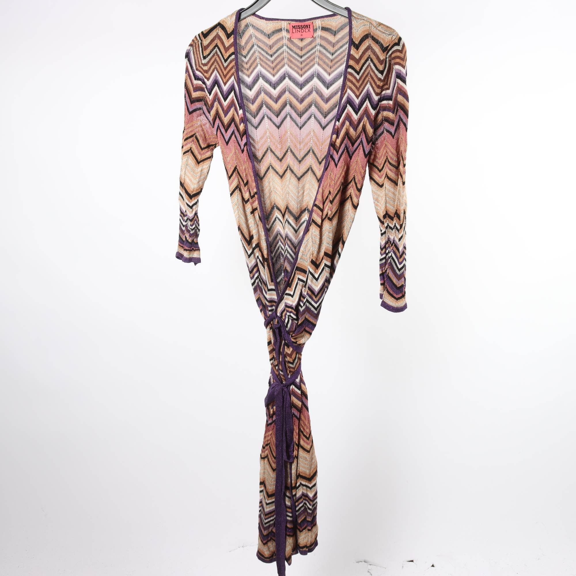 Klänning, Missoni x Lindex, lila, brun, stl. M.