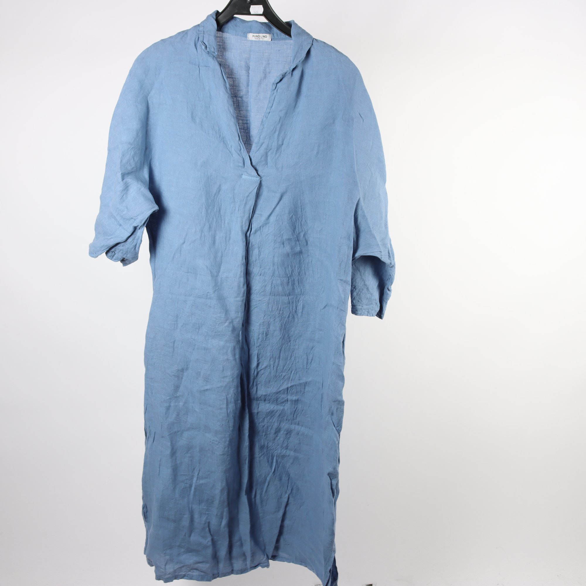 Klänning, Puro Lino, blå, lin, stl. ca. L.