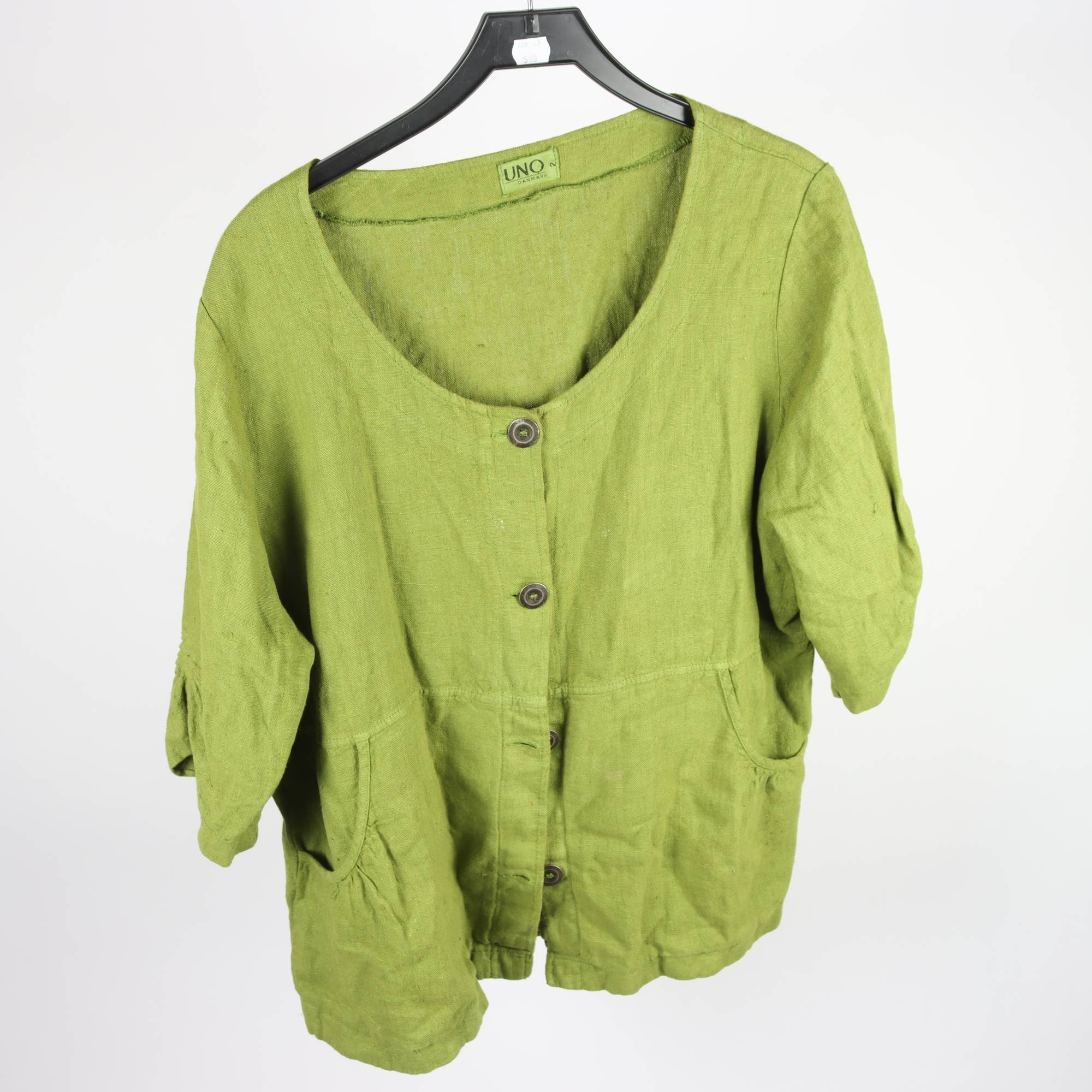 Jacka, Uno, grön, lin, stl. L/XL.