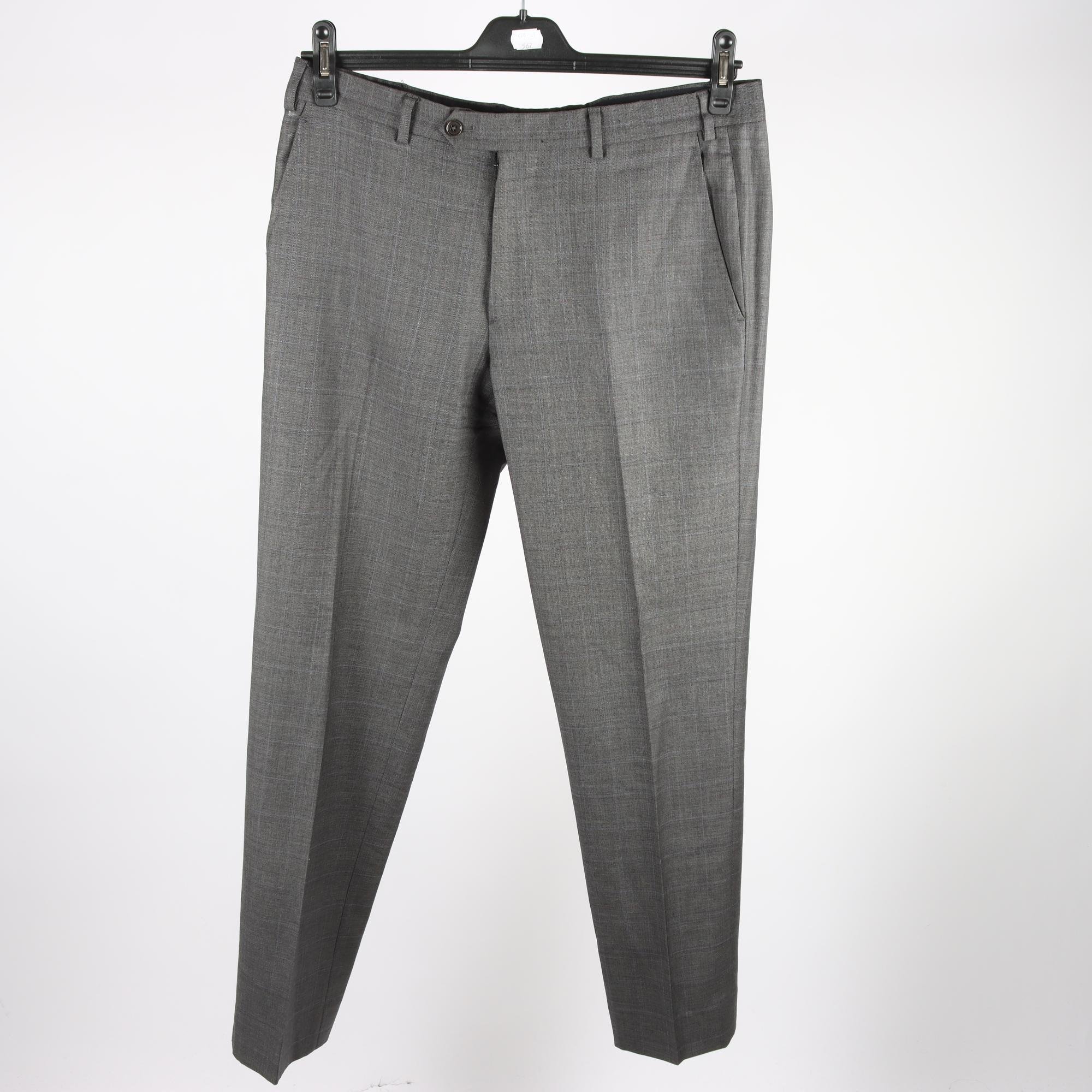 Kostymbyxor, Armani, grå, ull, stl. 50.