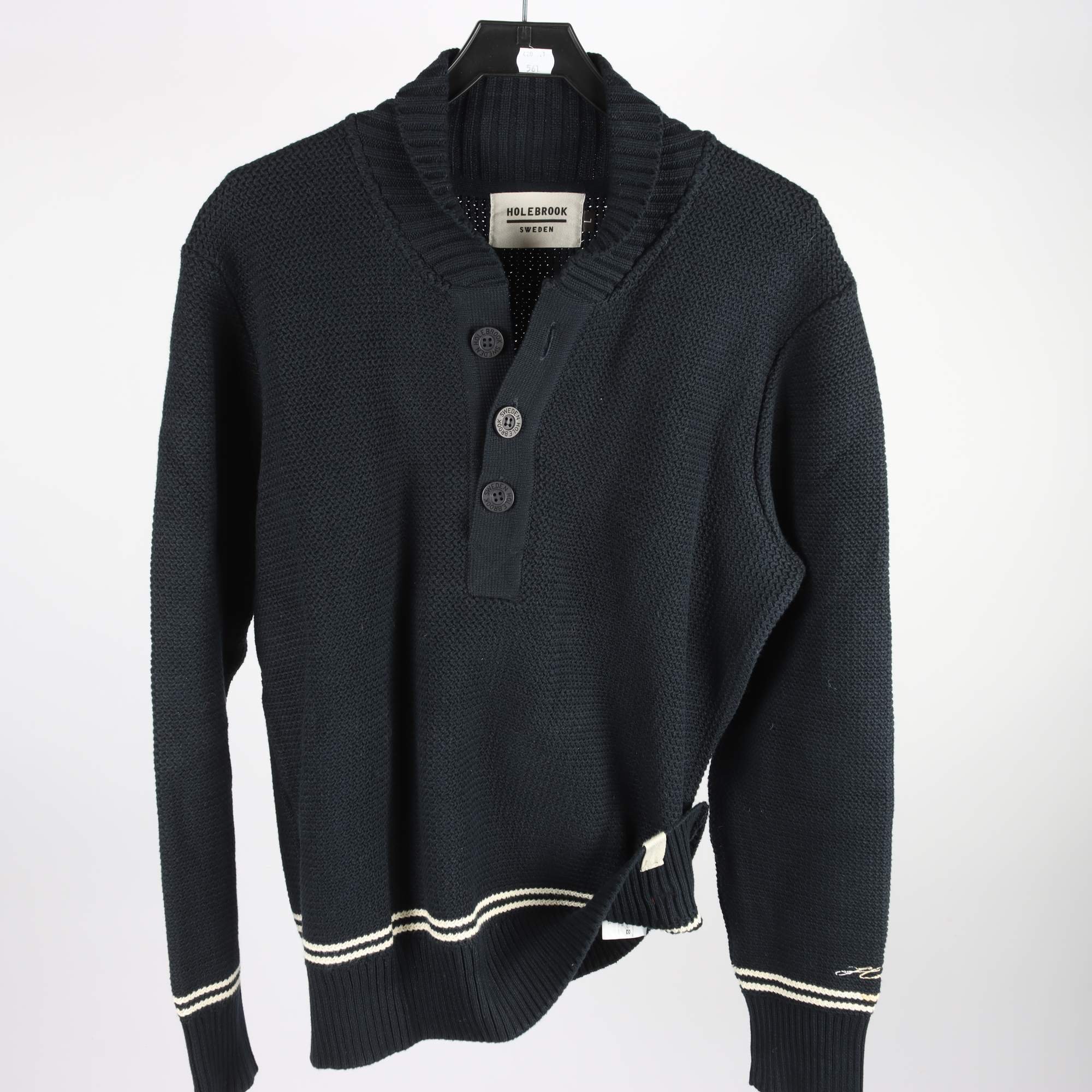 Tröja, Holebrook, blå, bomull, slt. L.