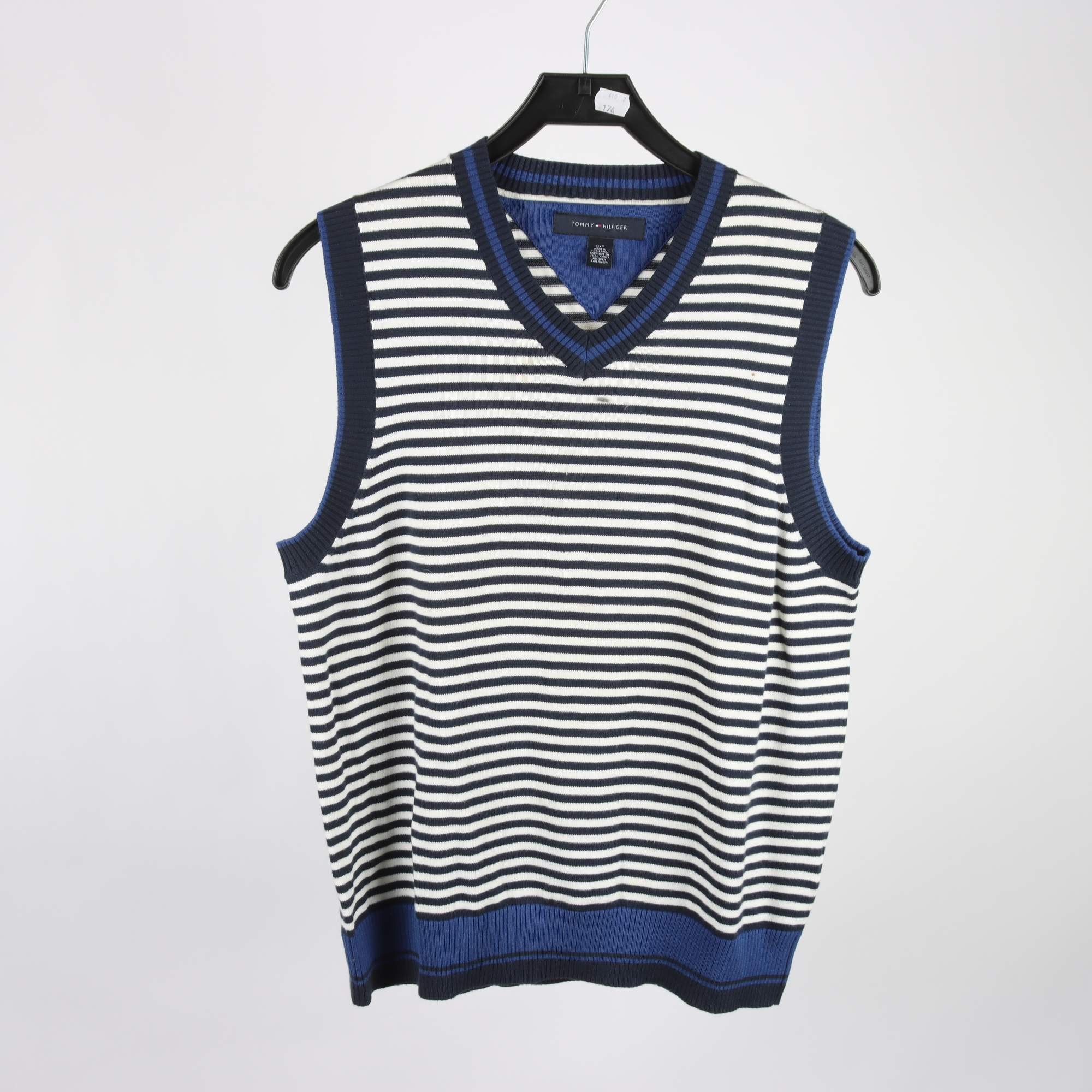 Väst, Tommy Hilfiger, blå, vit, randig, stl. S