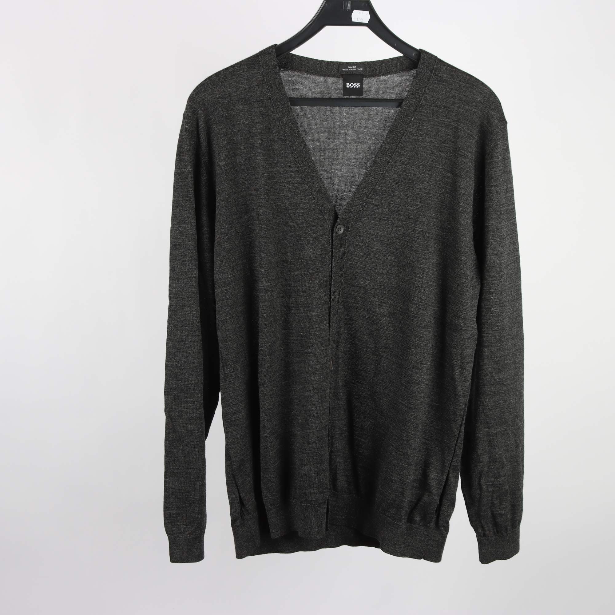 Kofta, hugo Boss, gråsvart, stl. XXL