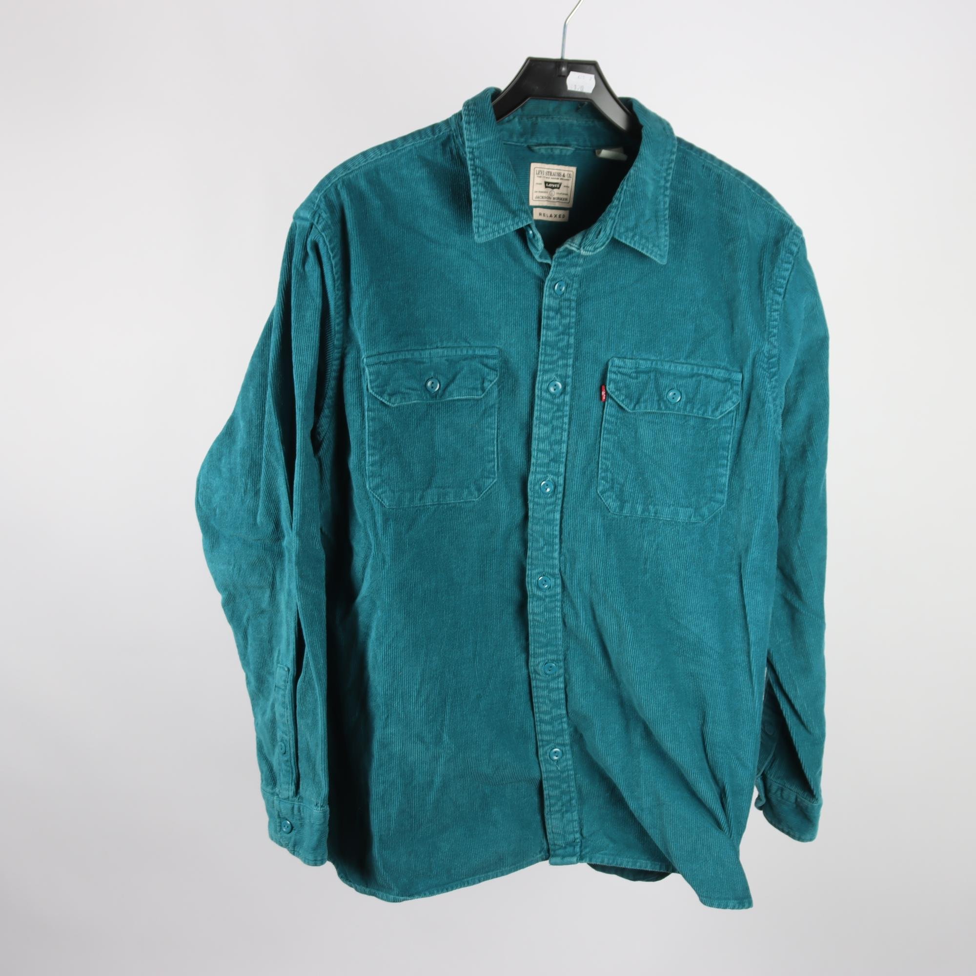 Manchesterskjorta, Levi Strauss & Co, blå, stl. L