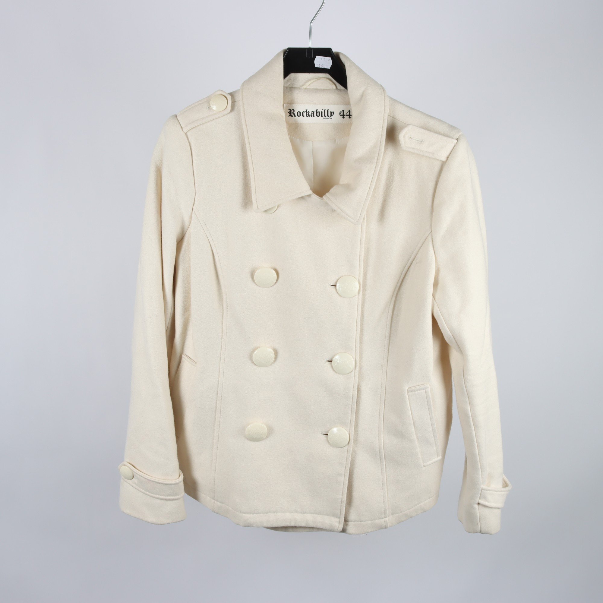 Jacka, Rockabilly by Cubus, offwhite, ullblandning, stl. 44