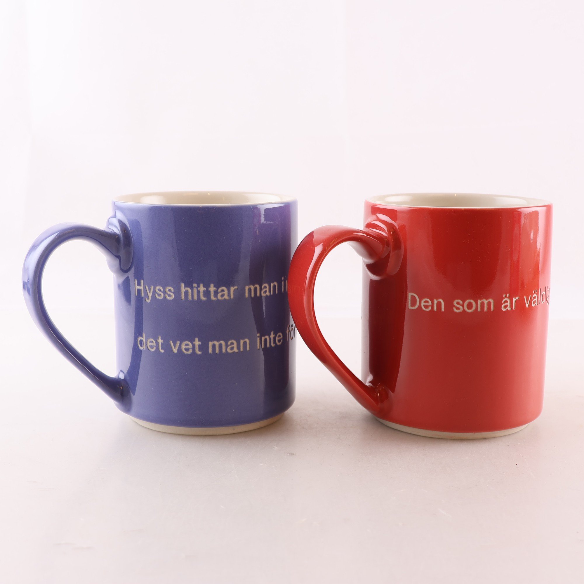 Muggar, Design House, Stockholm, citat av Astrid Lindgren, 2 st