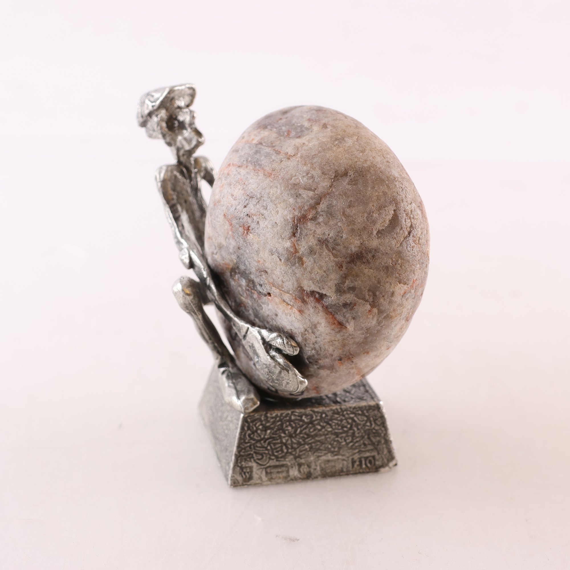 Skulptur, tenn, sten, Lyftet, Henry Gustafsson