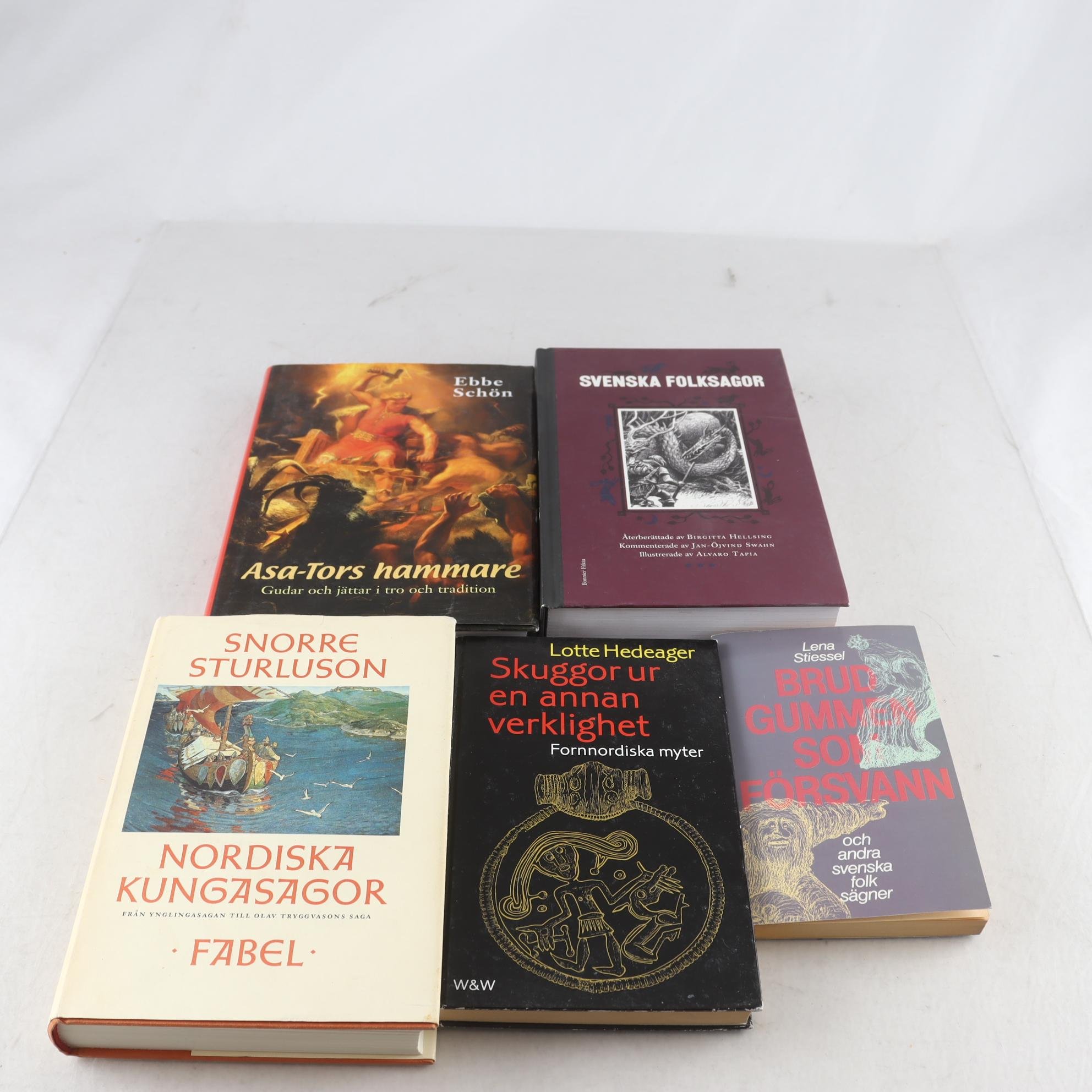 Nordiska folksagor, myter och sägner, bokpaket med 5 volymer